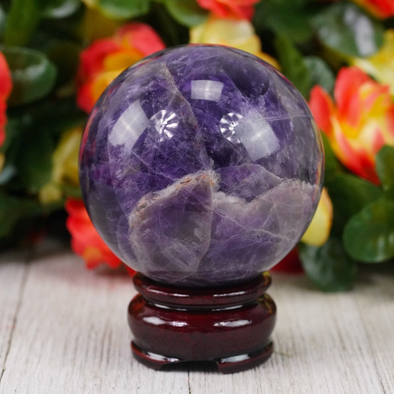 60mm Dream Amethyst Crystal Sphere