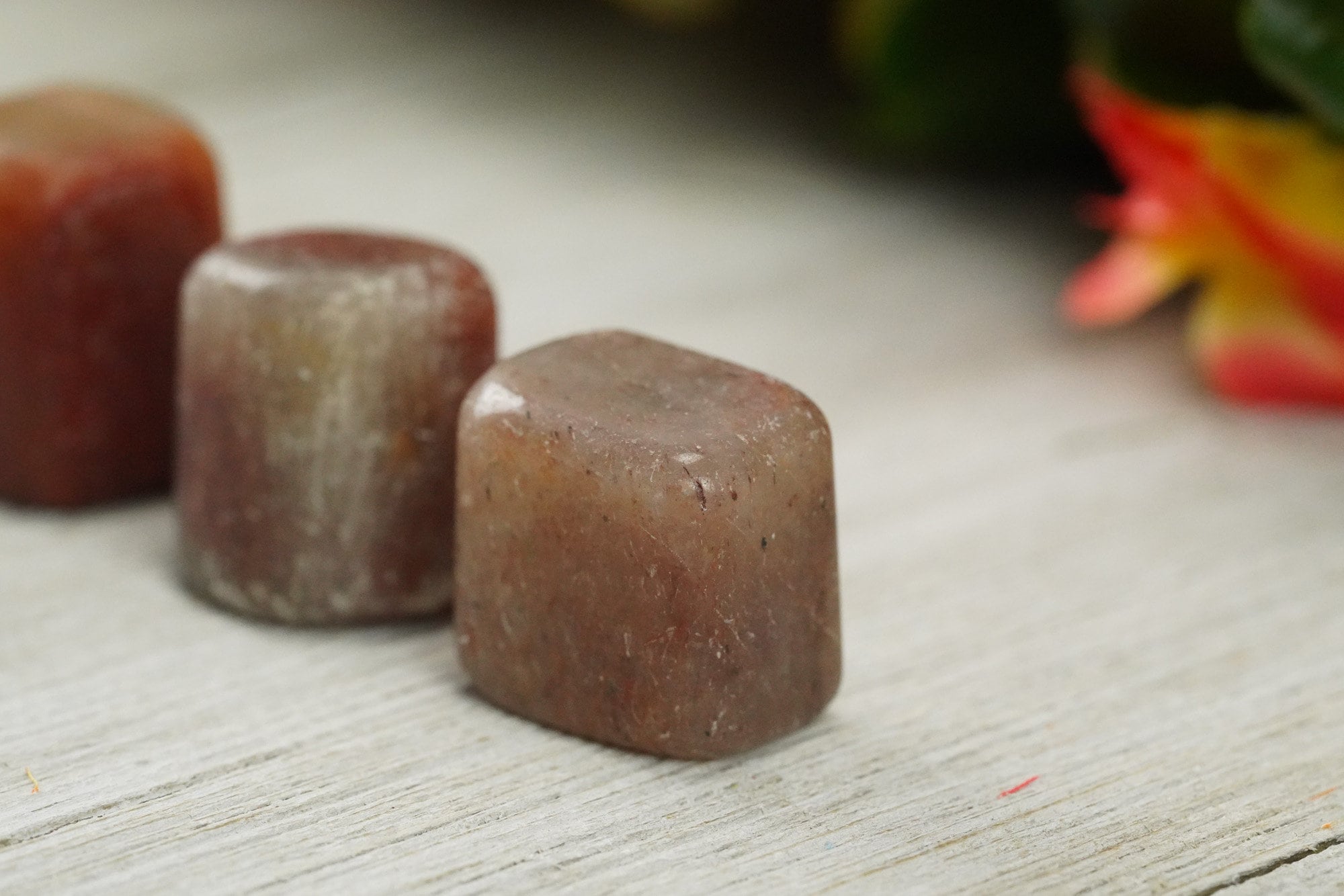 Tumbled Strawberry Quartz Polished Stone