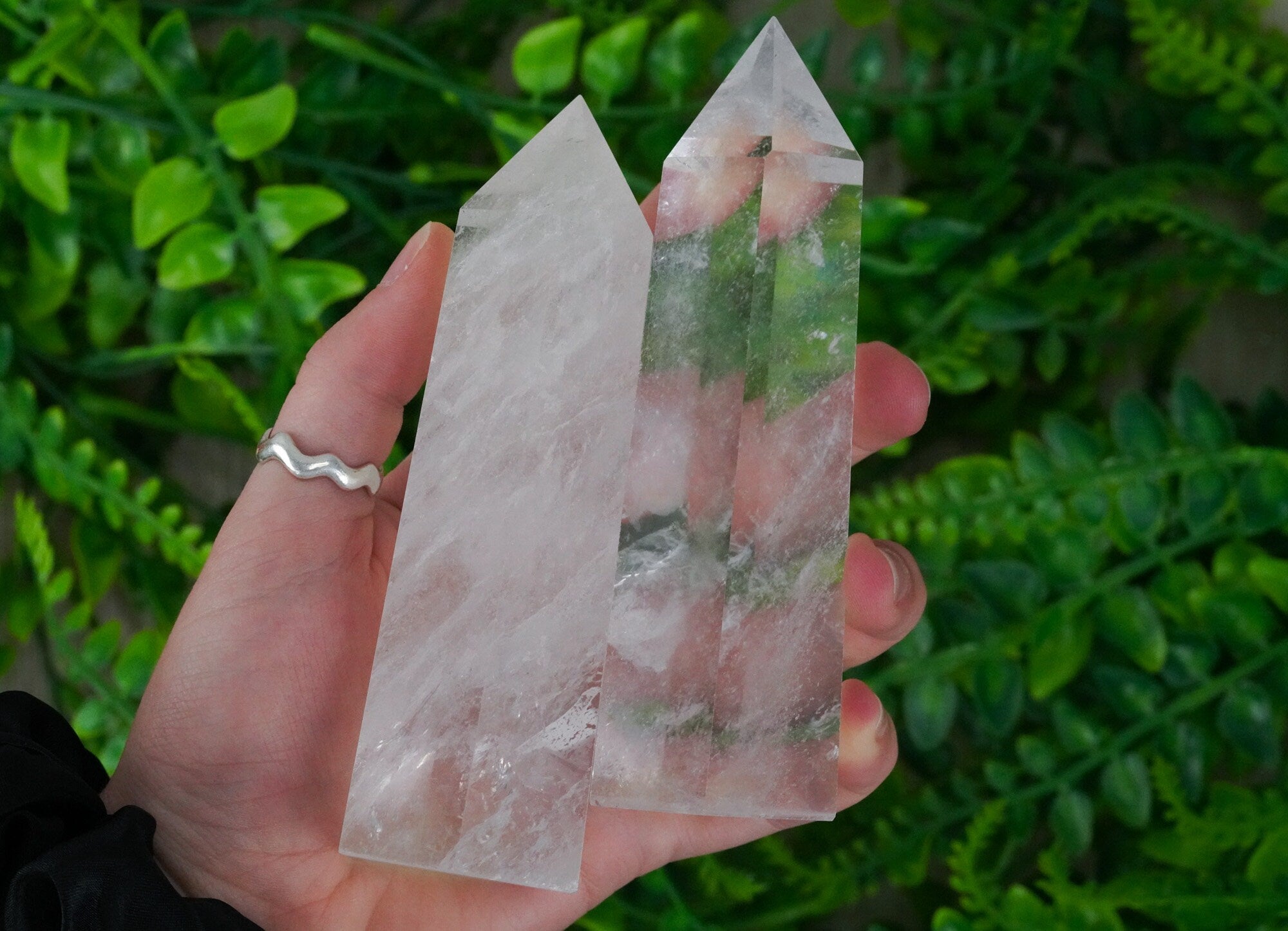 Large Clear Quartz Crystal Tower