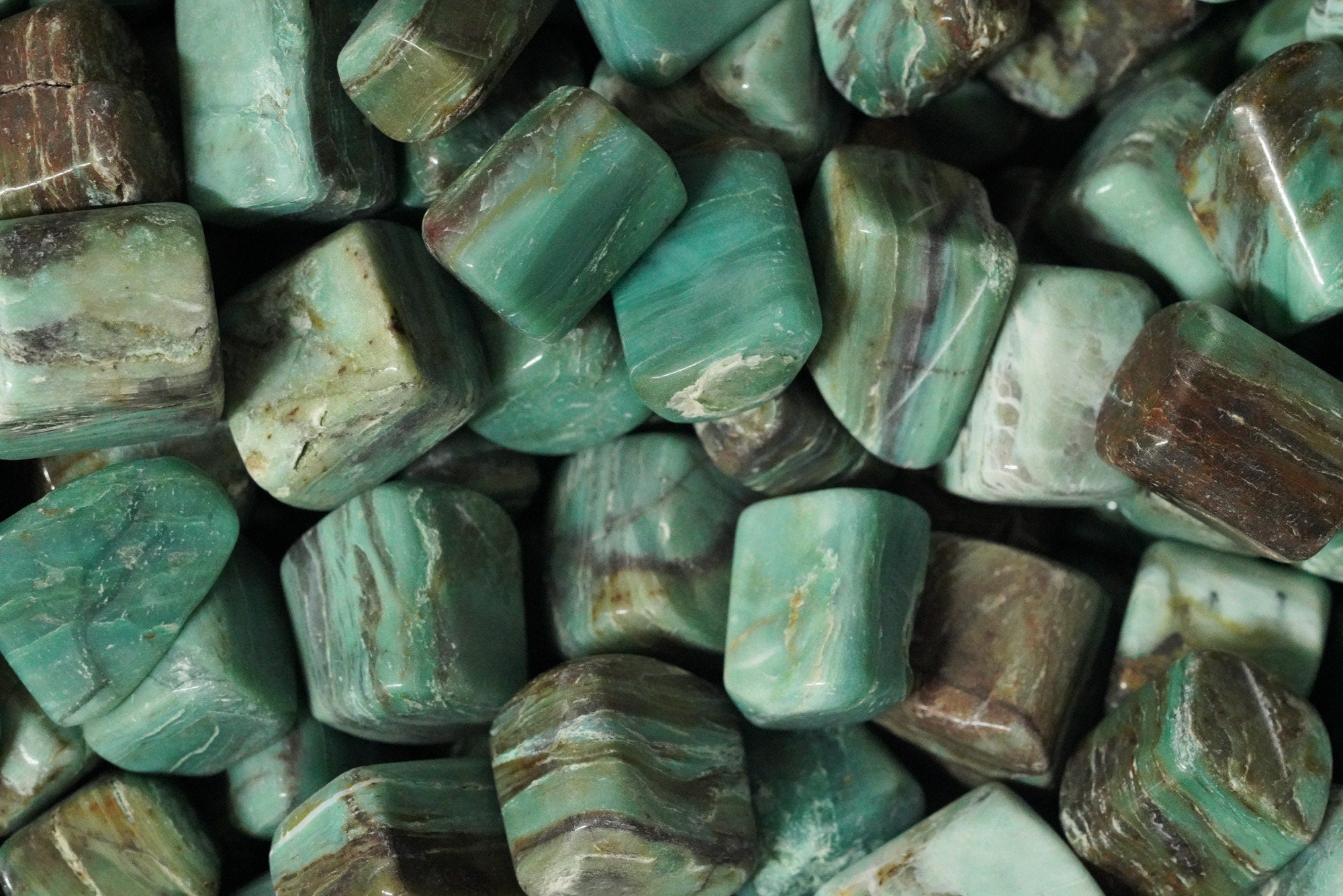 Tumbled Green Chrysoprase Polished Stone