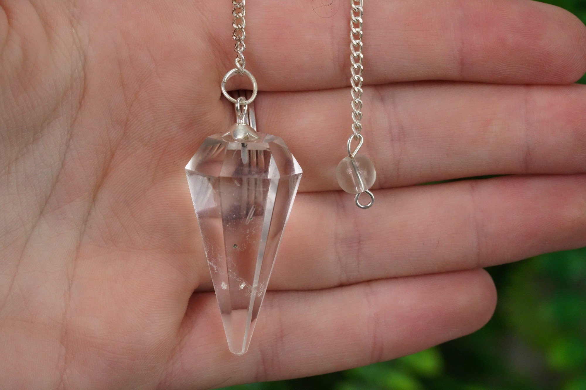 Clear Quartz Crystal Pendulum