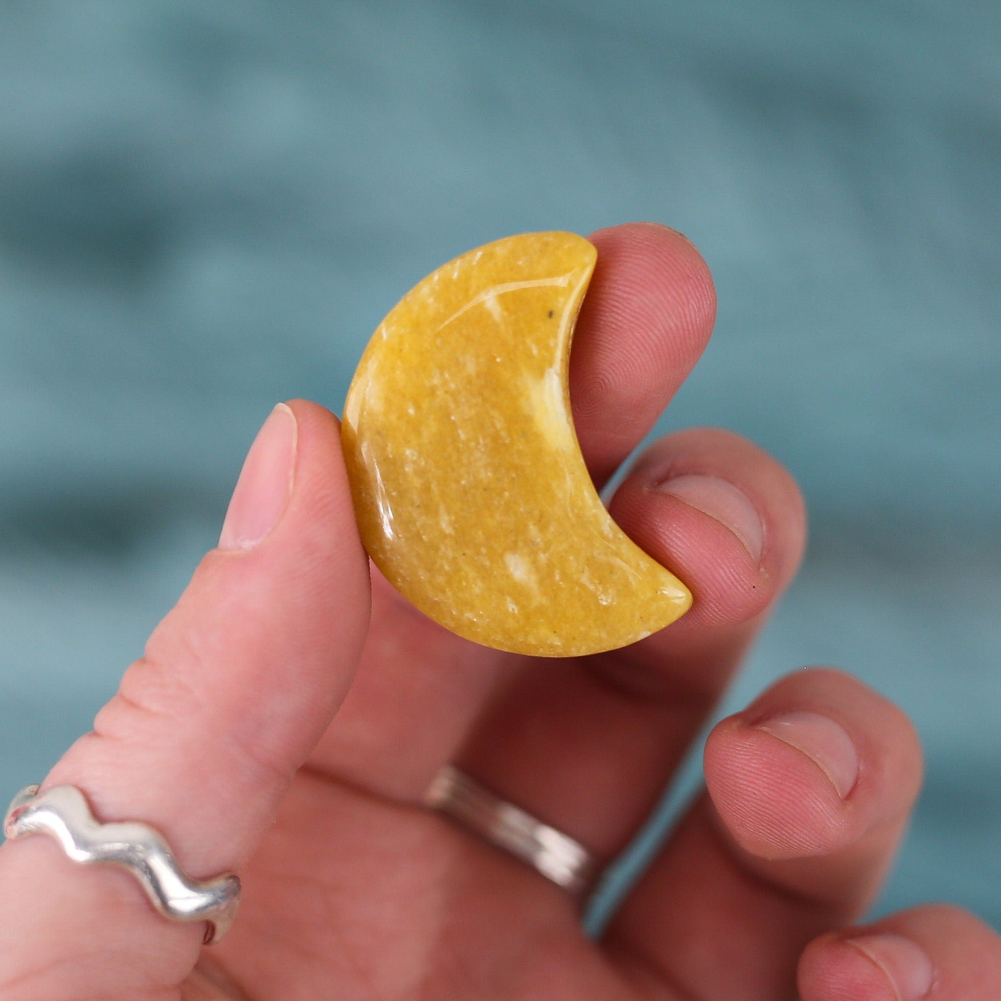 Yellow Aventurine Crystal Crescent Moon