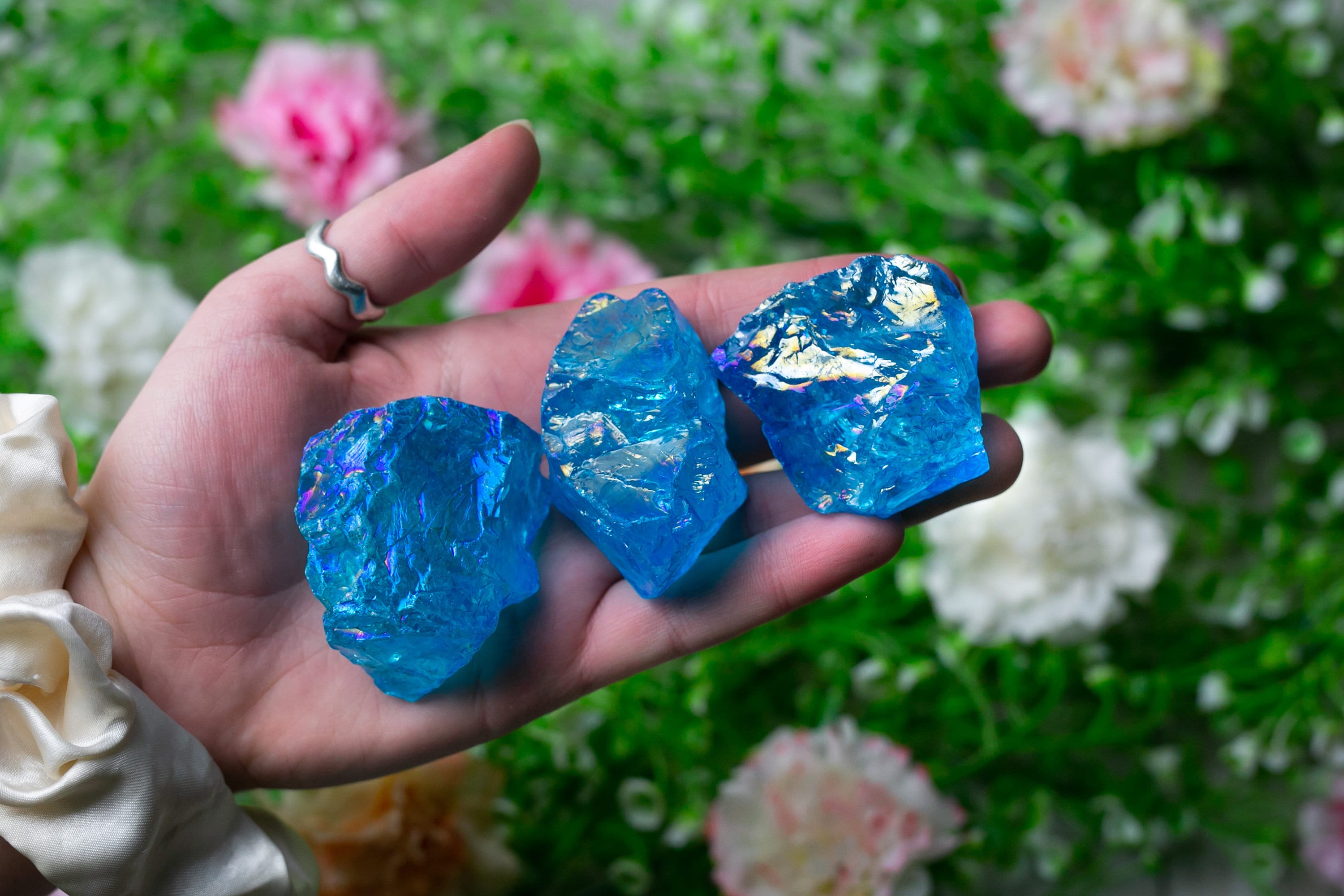 Raw Blue Aura Quartz