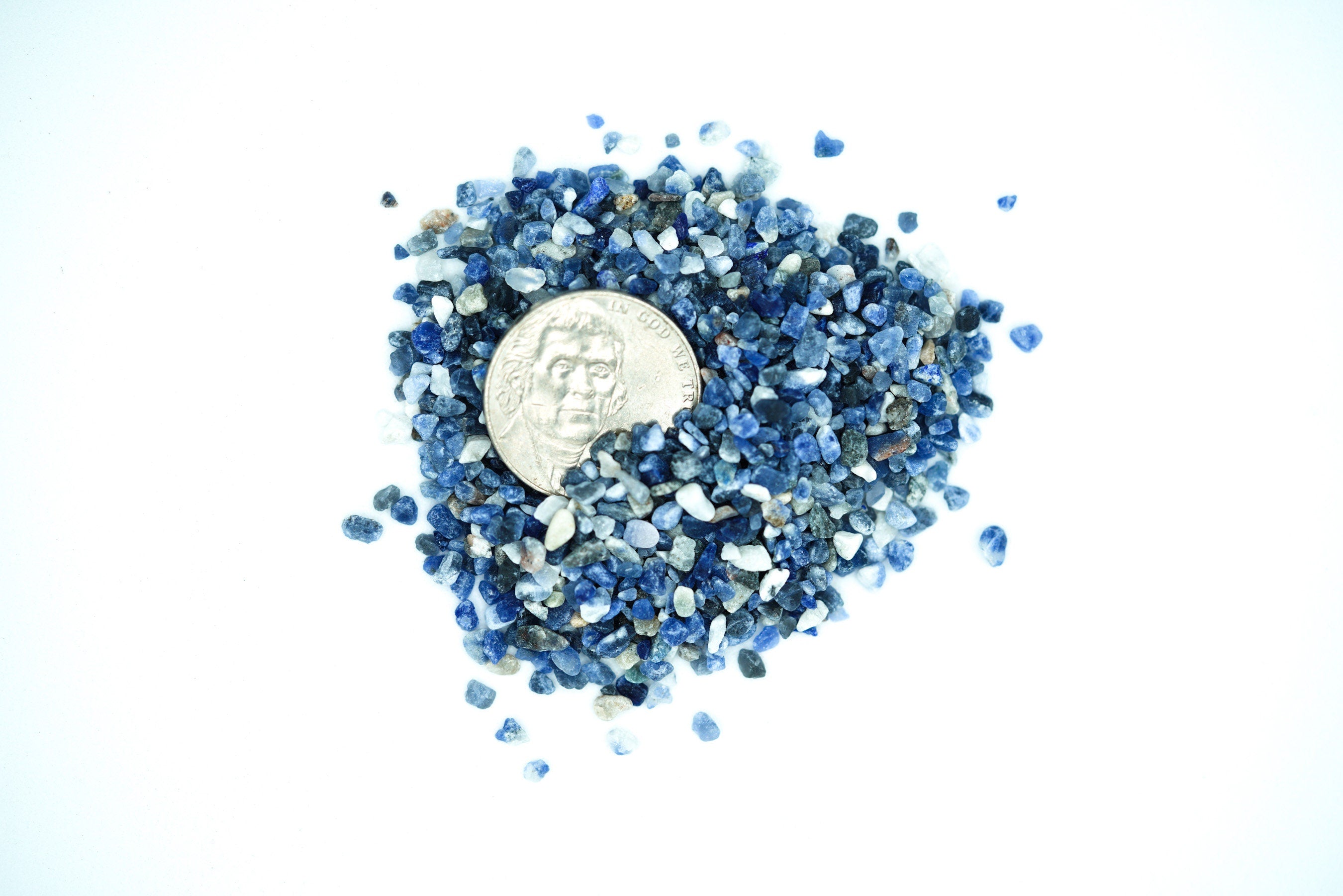 Crushed Sodalite Crystal Gravel, ALL SIZES