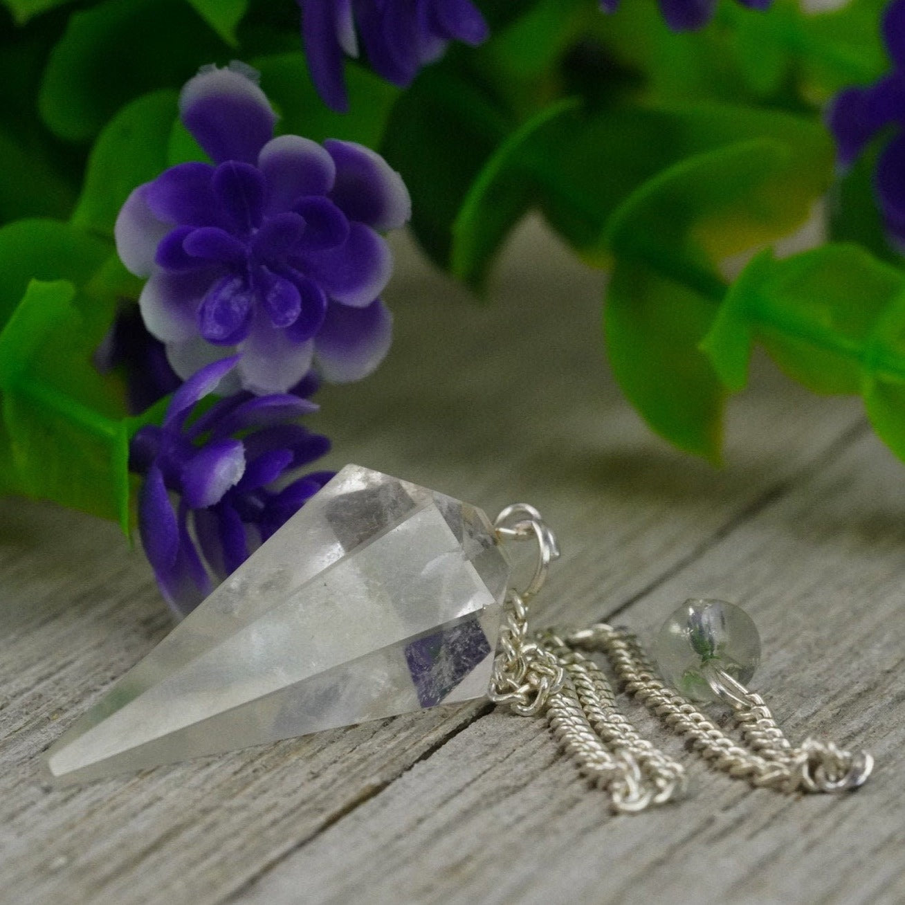 Clear Quartz Crystal Pendulum