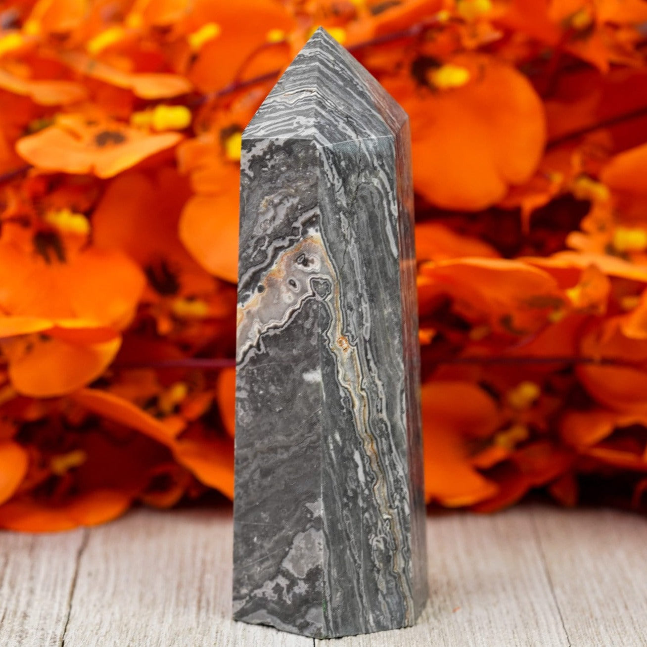 Large Picasso Jasper Crystal Tower
