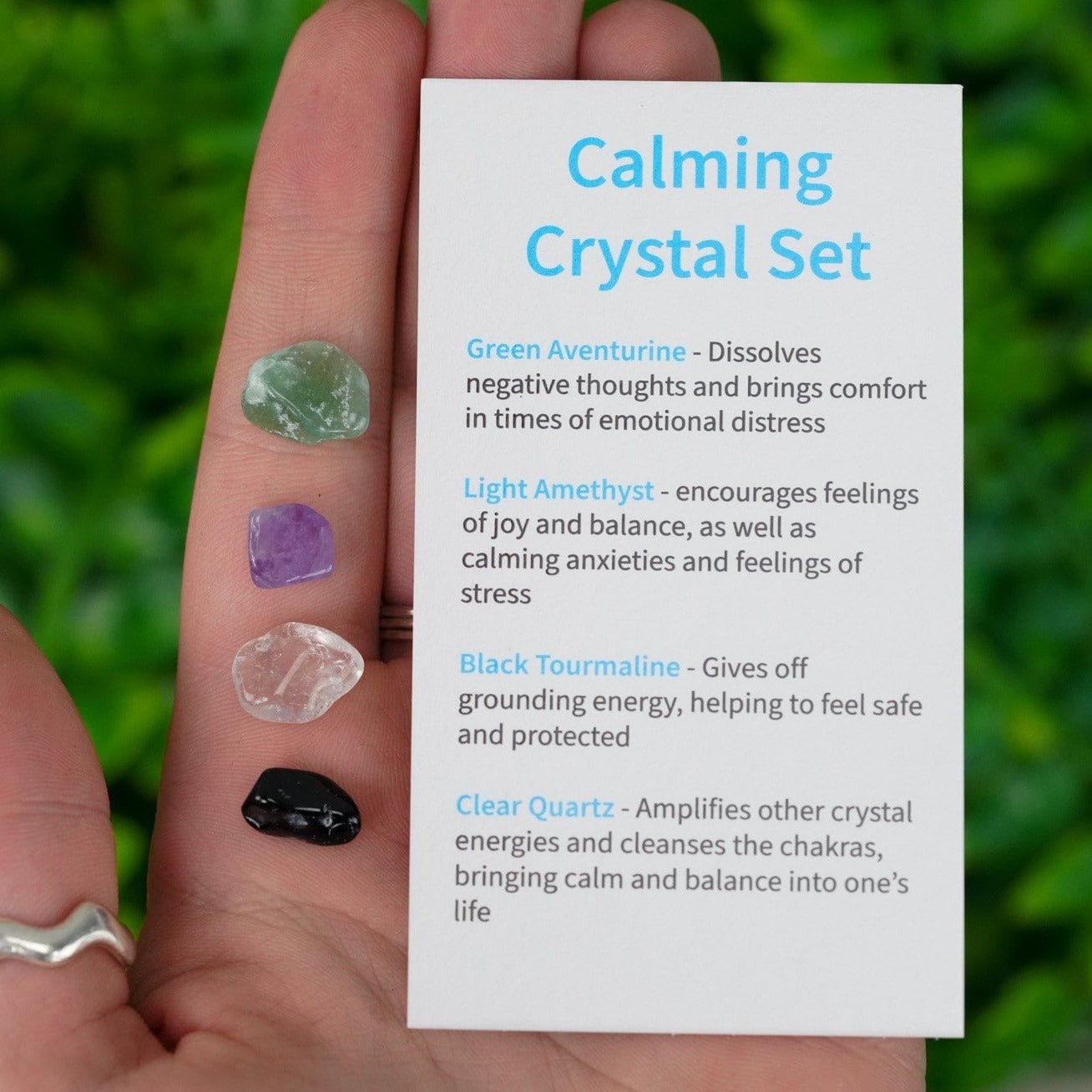 Calming Tumbled Chip Crystal Set