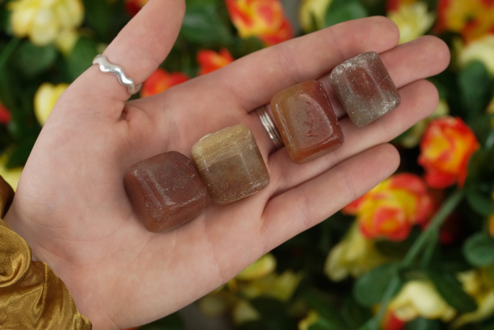 Tumbled Strawberry Quartz Polished Stone