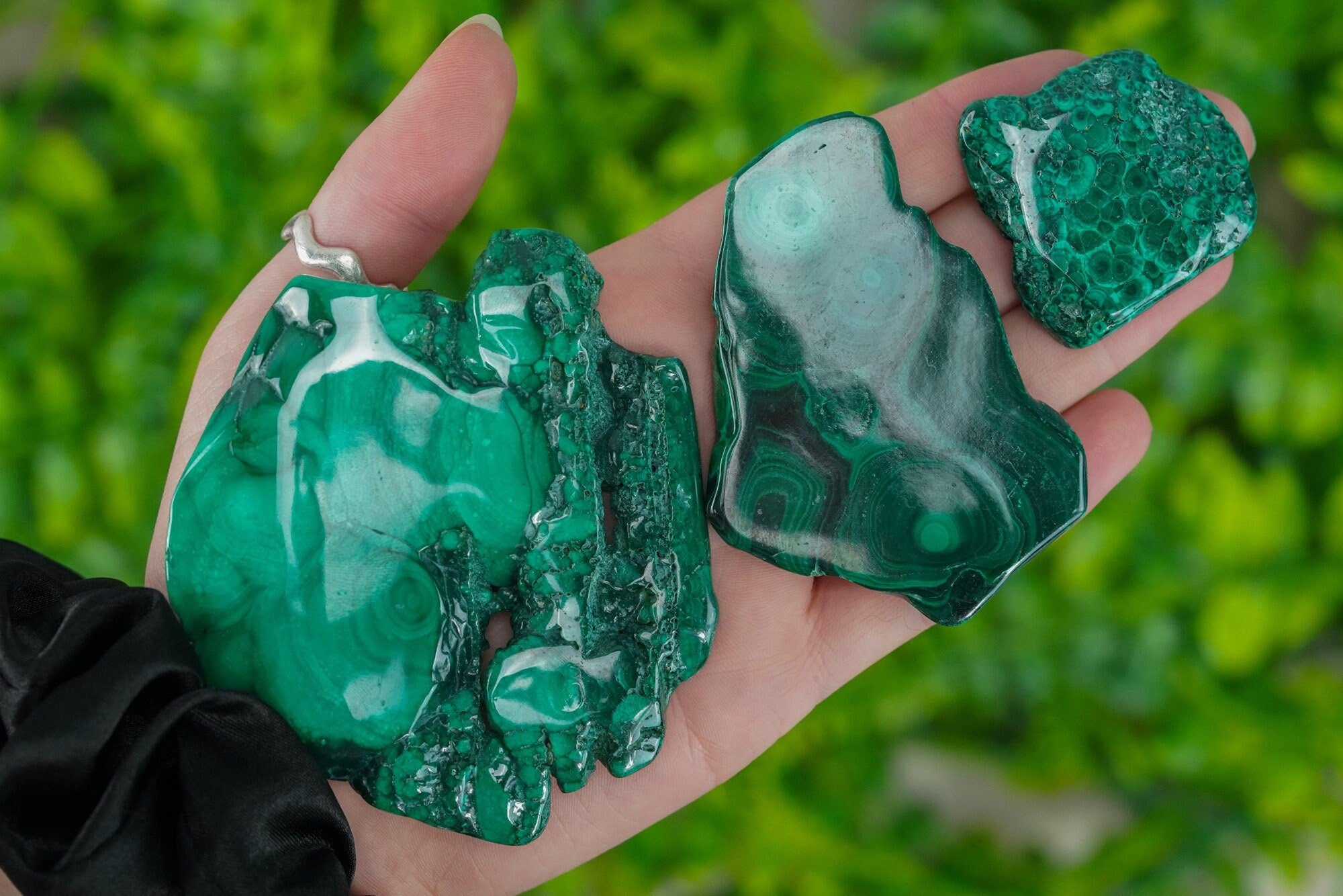 Malachite Polished Crystal Slab