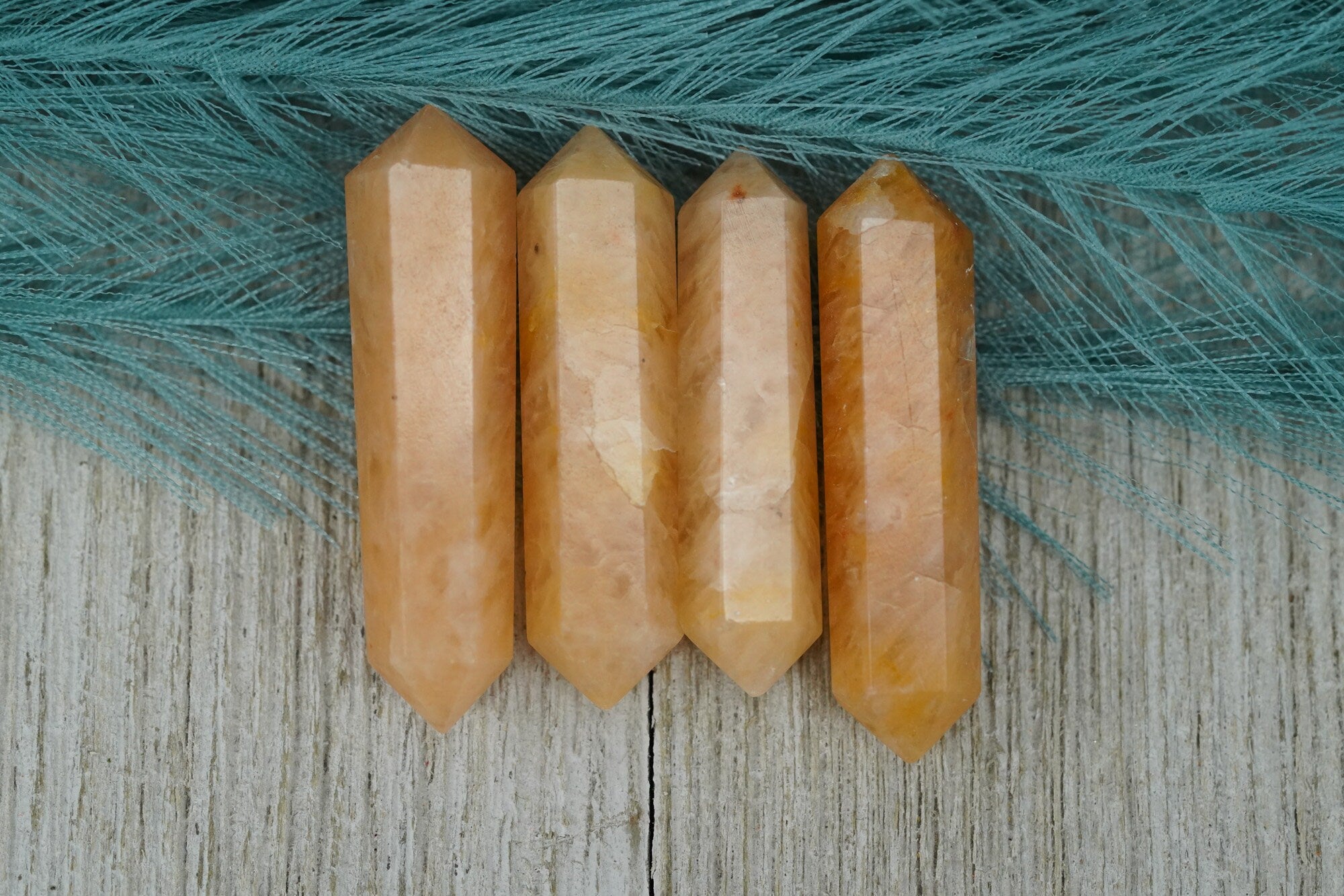 Orange Aventurine Double Terminated Crystals