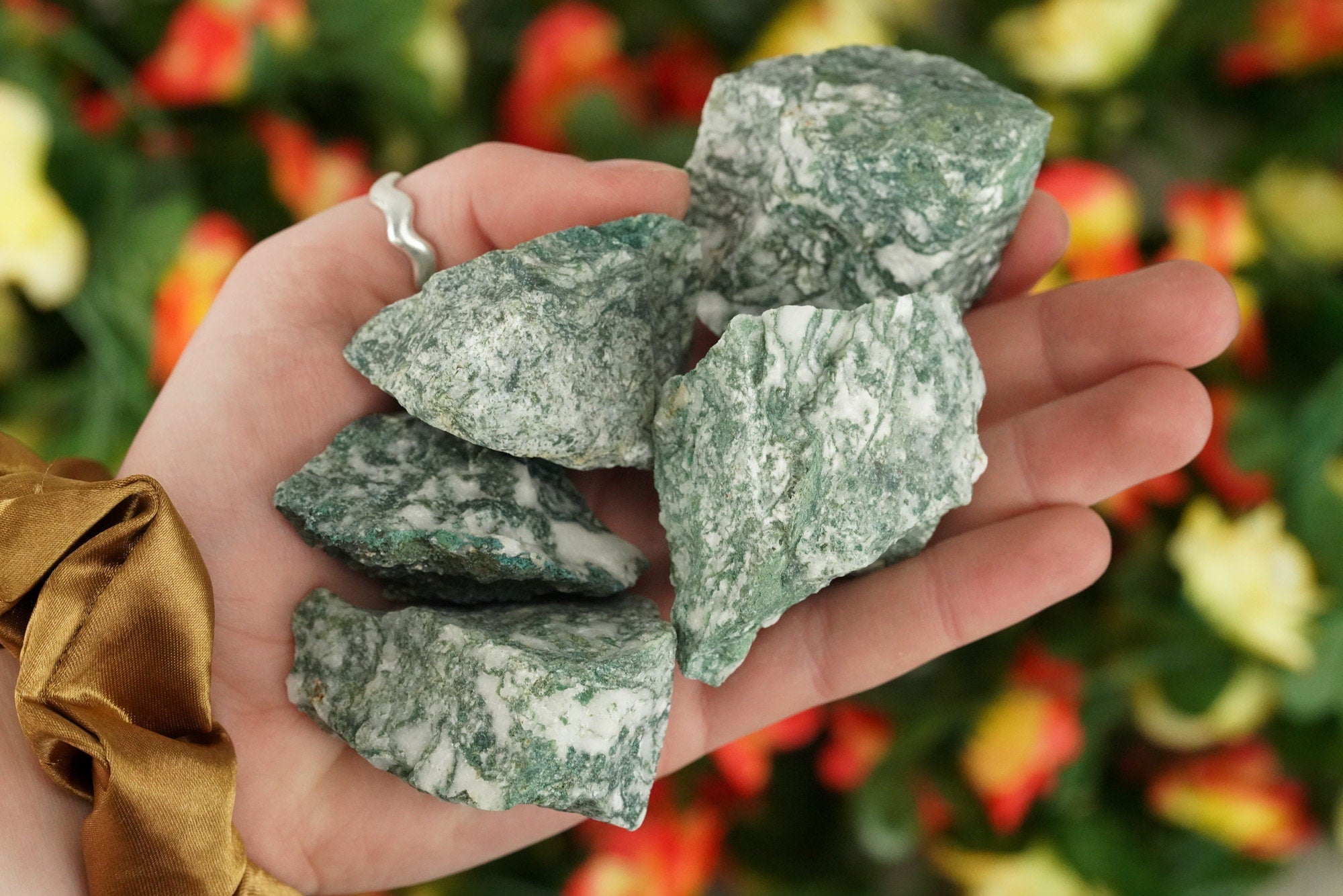 Raw Moss Agate Rough Crystal