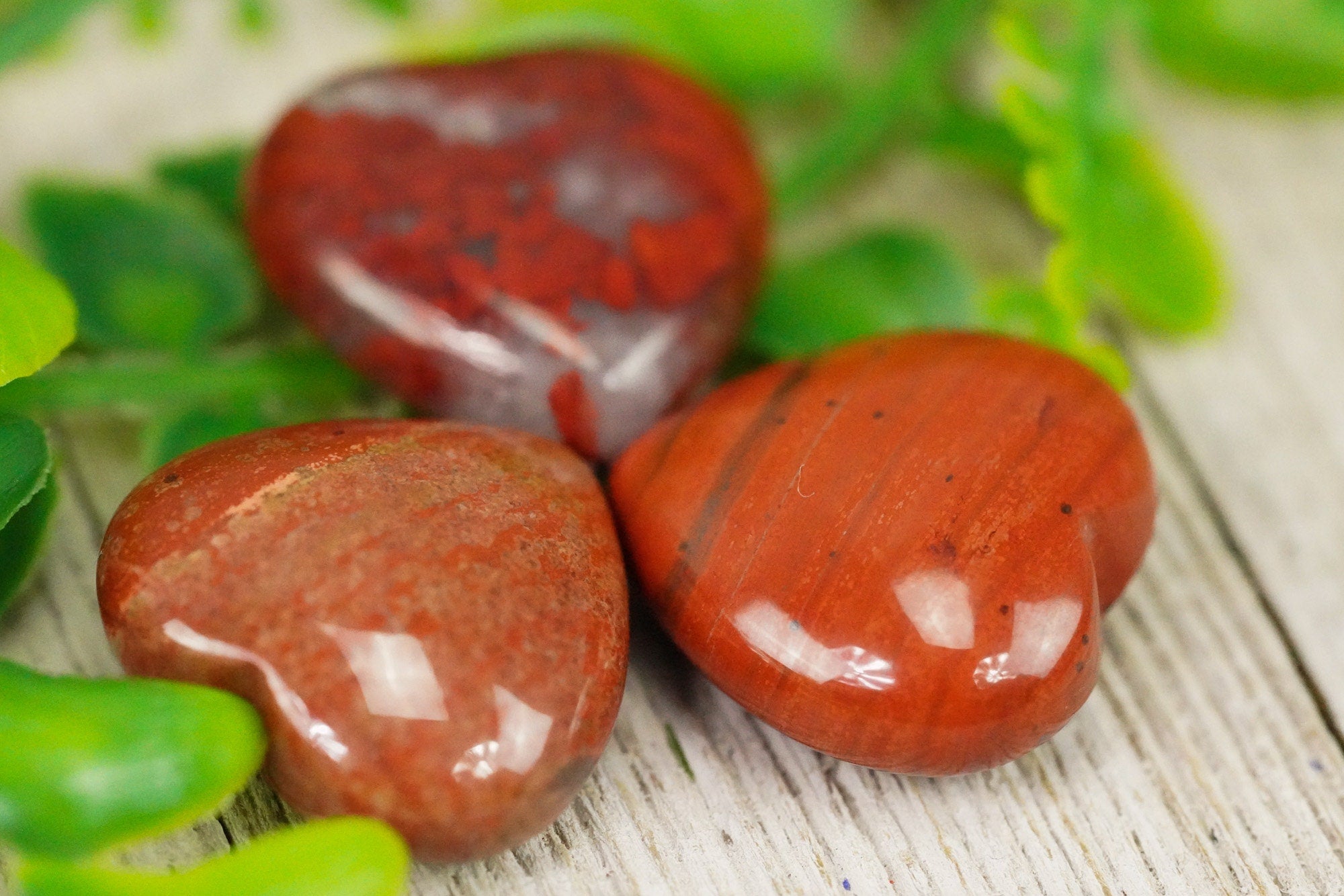 Red Jasper Crystal Heart