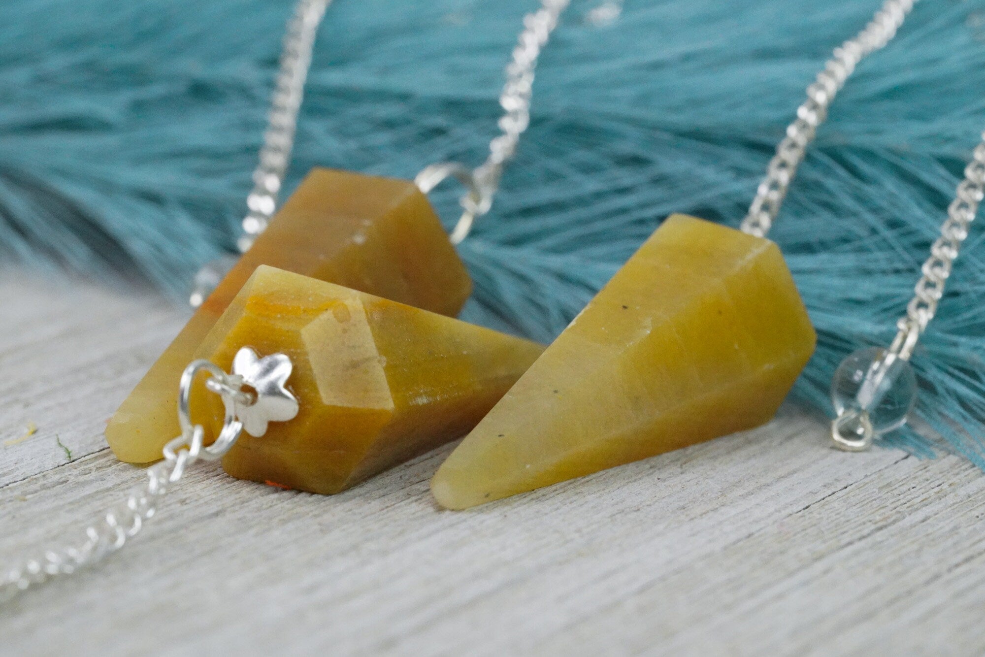 Yellow Aventurine Crystal Pendulum