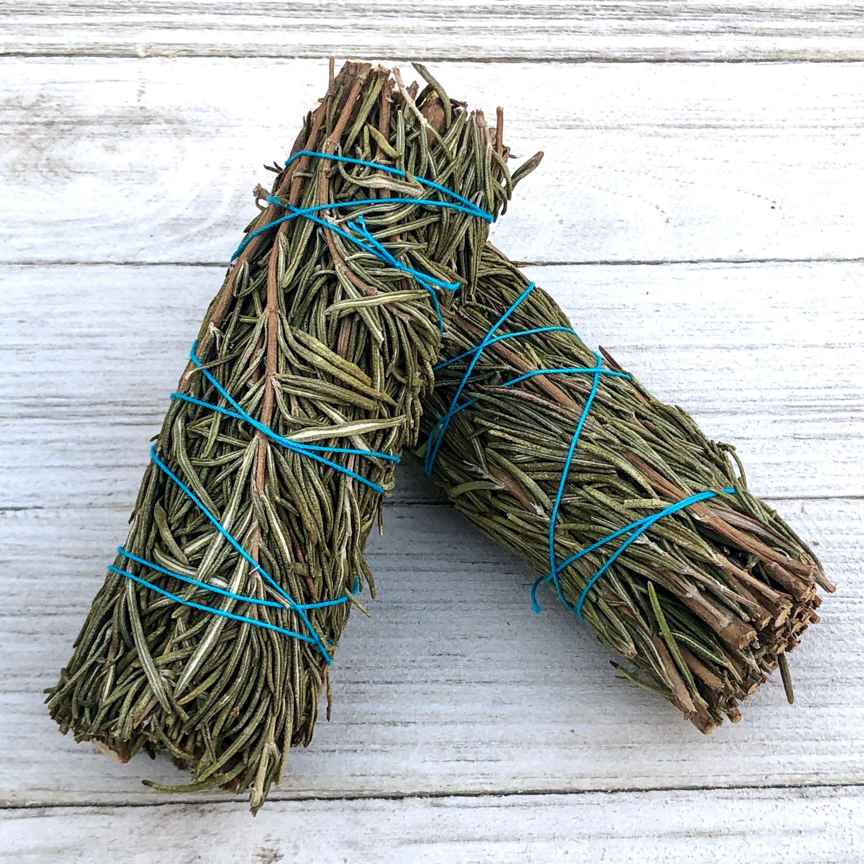 Smudge Stick Bundle + Free Palo Santo Wood (White Sage, Blue Sage, Cedar, Yerba, Rosemary)