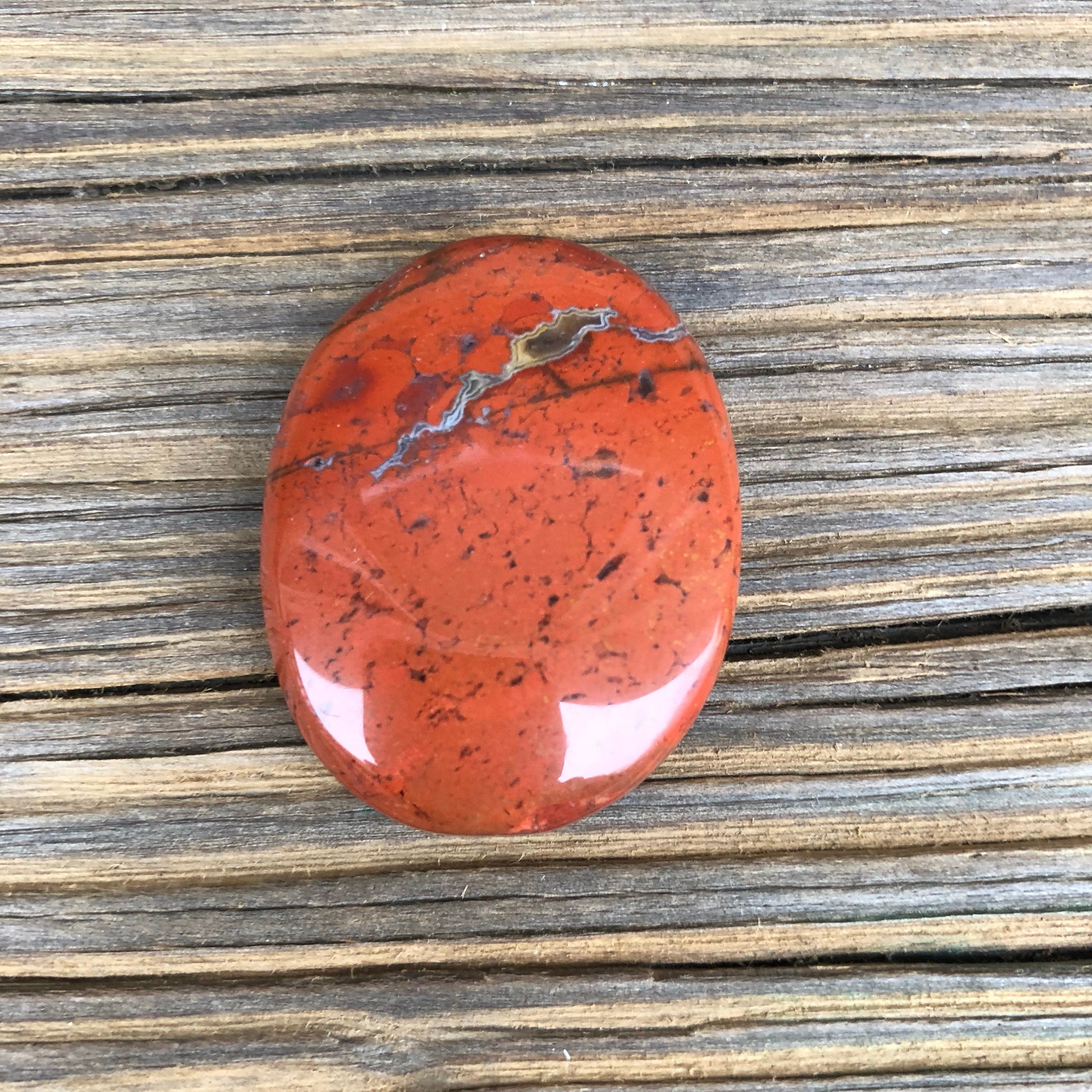 Red Jasper Palm Stone