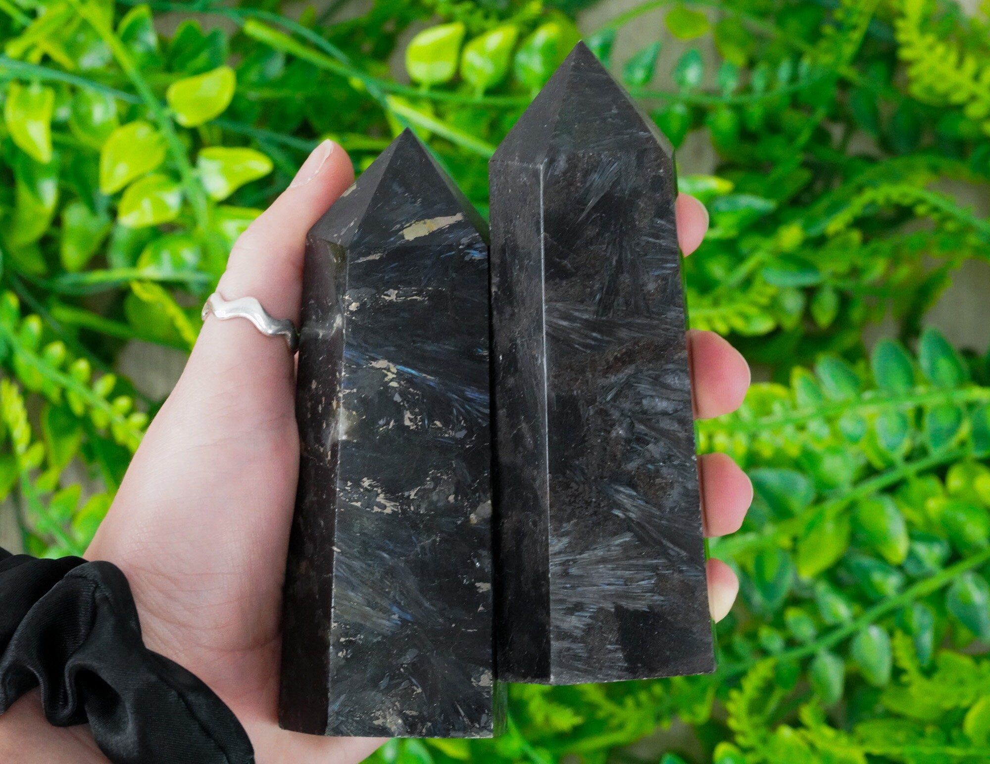 Large Astrophyllite Crystal Tower Point