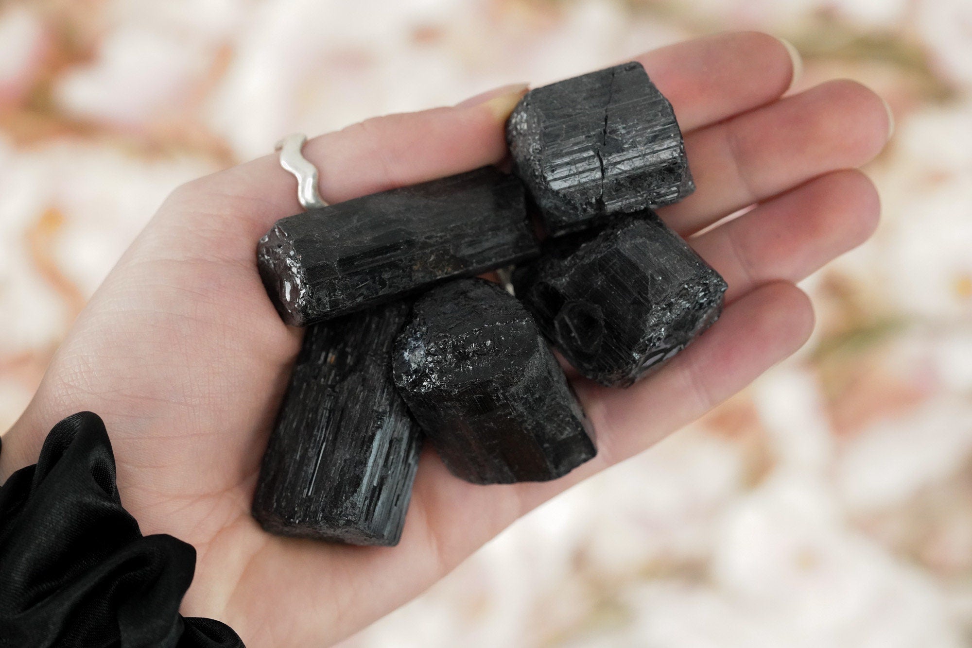 Raw Black Tourmaline Crystal Stone