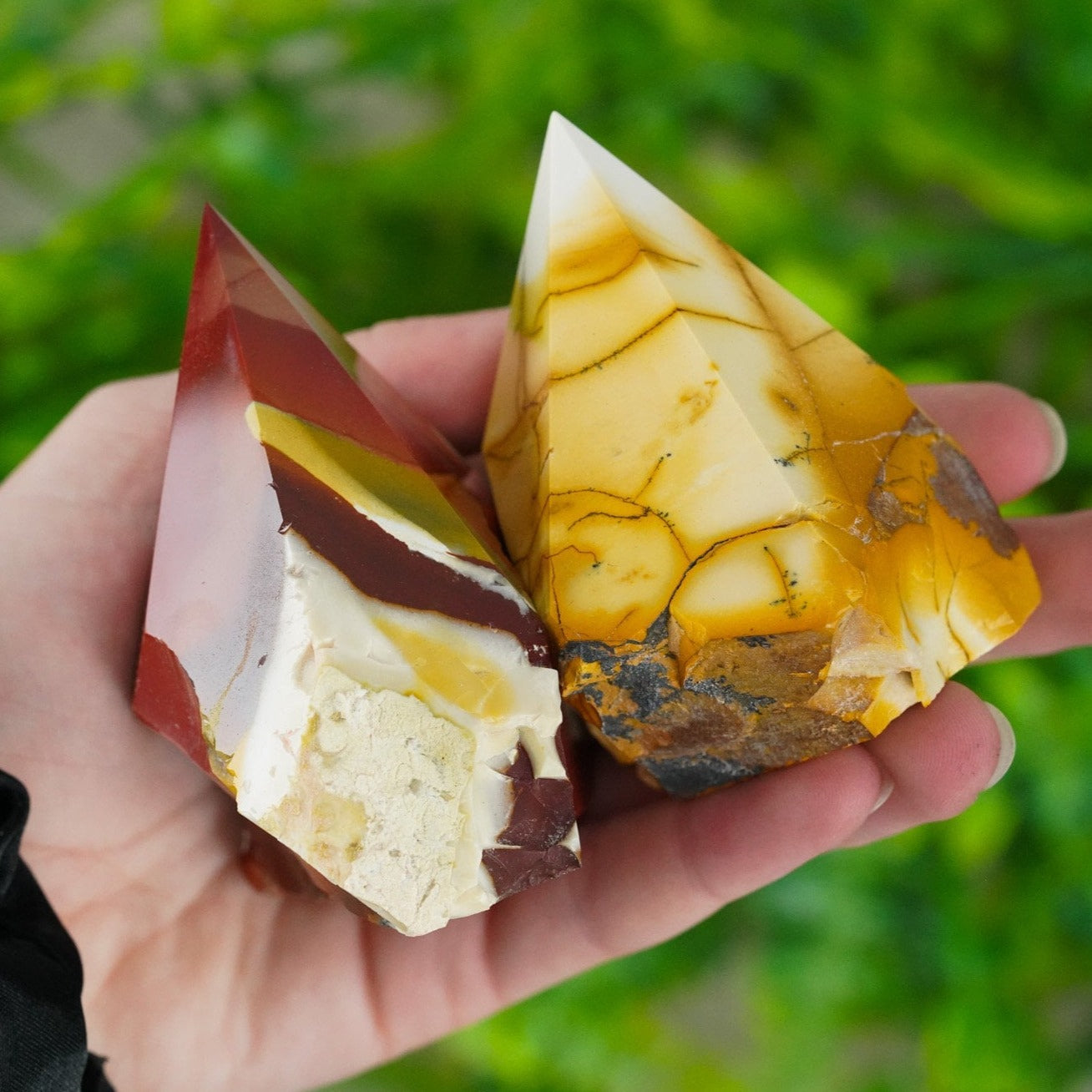 Large Raw Mookaite Polished Crystal Point