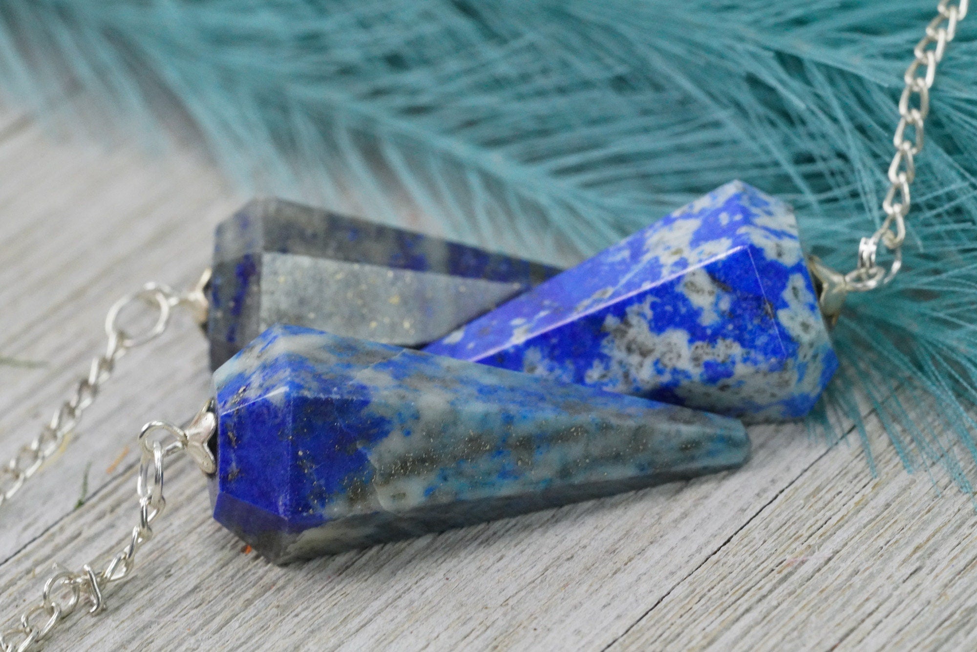 Lapis Lazuli Crystal Pendulum