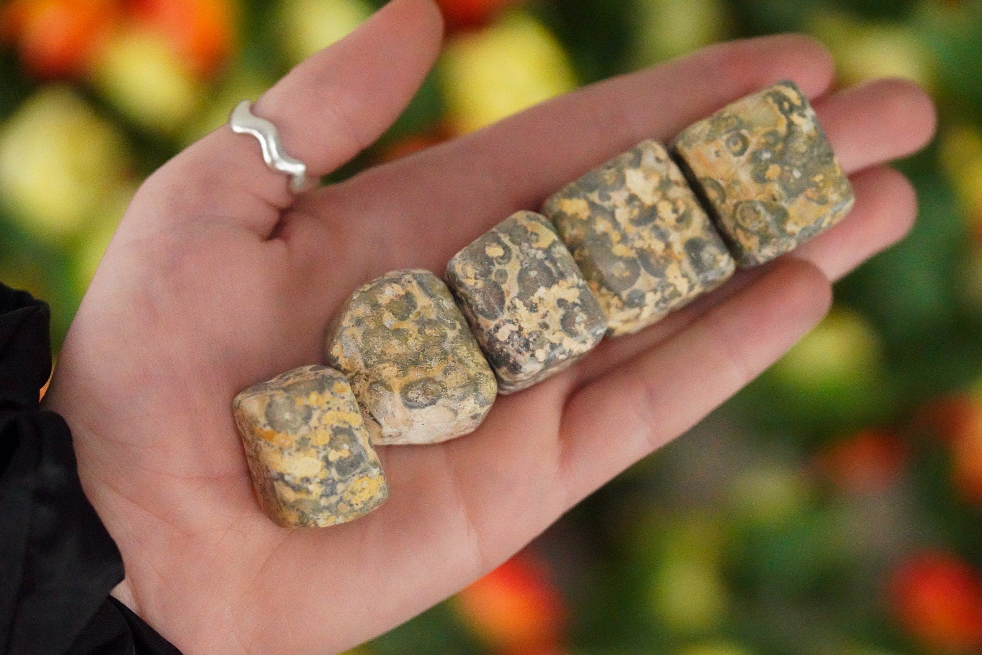 Tumbled Crazy Lace Agate Polished Stone