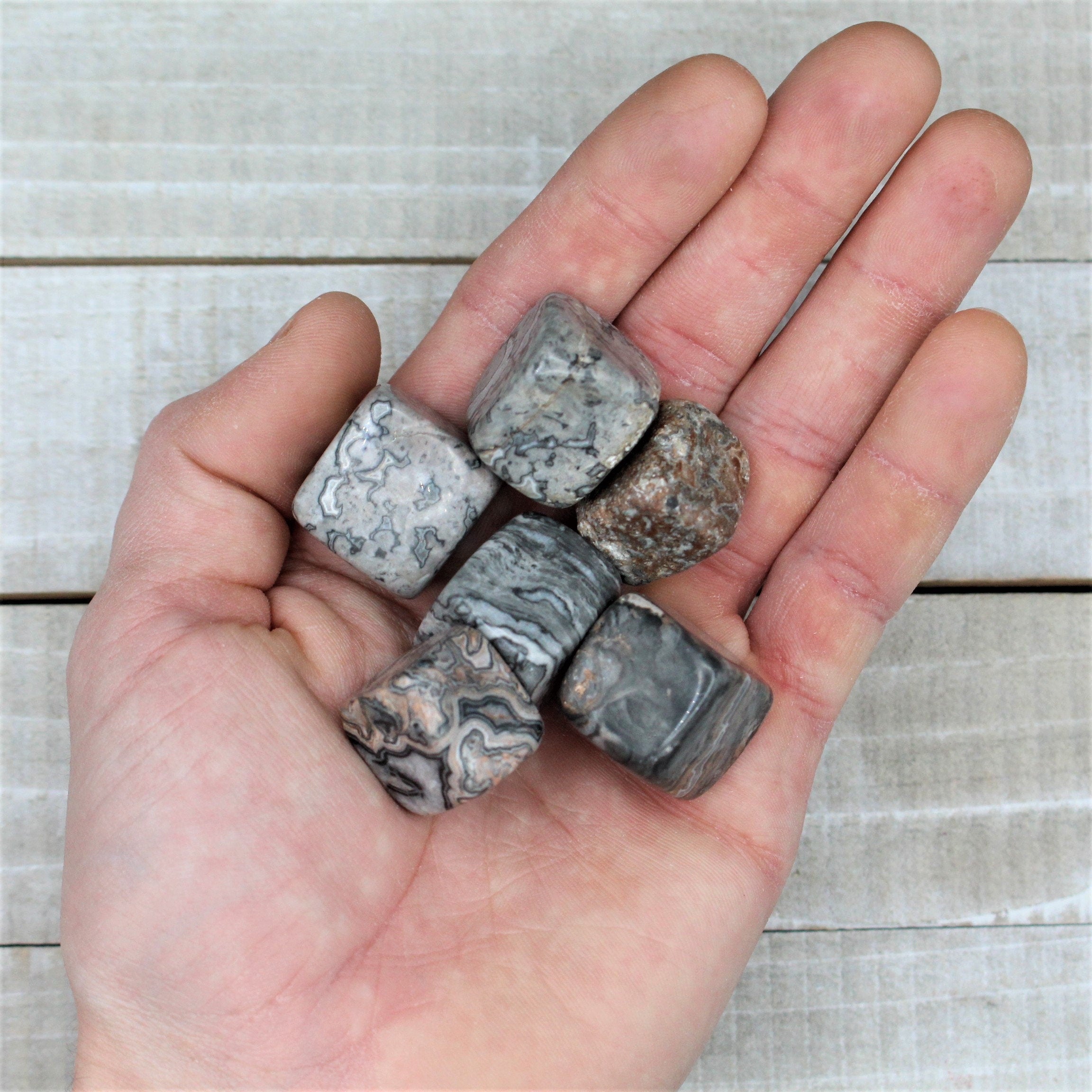 Tumbled Picasso Jasper Polished Stone