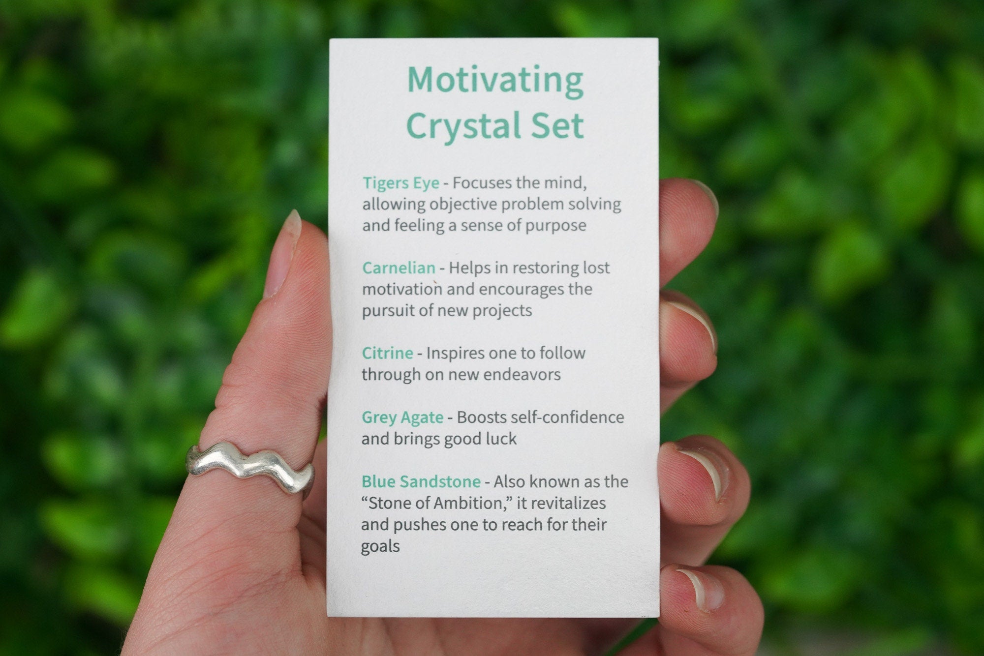 Motivating Tumbled Chip Crystal Set