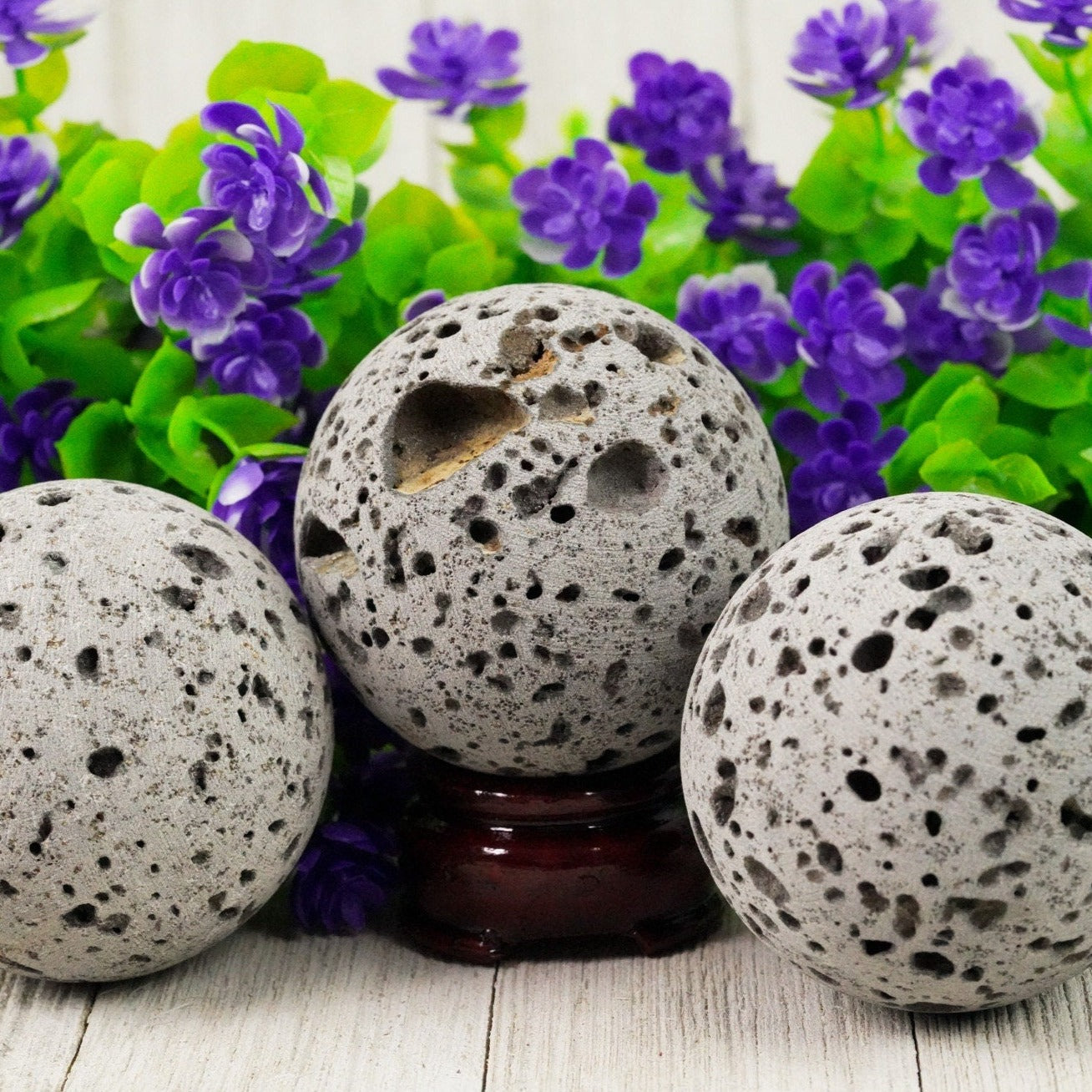 Lava Stone Crystal Ball