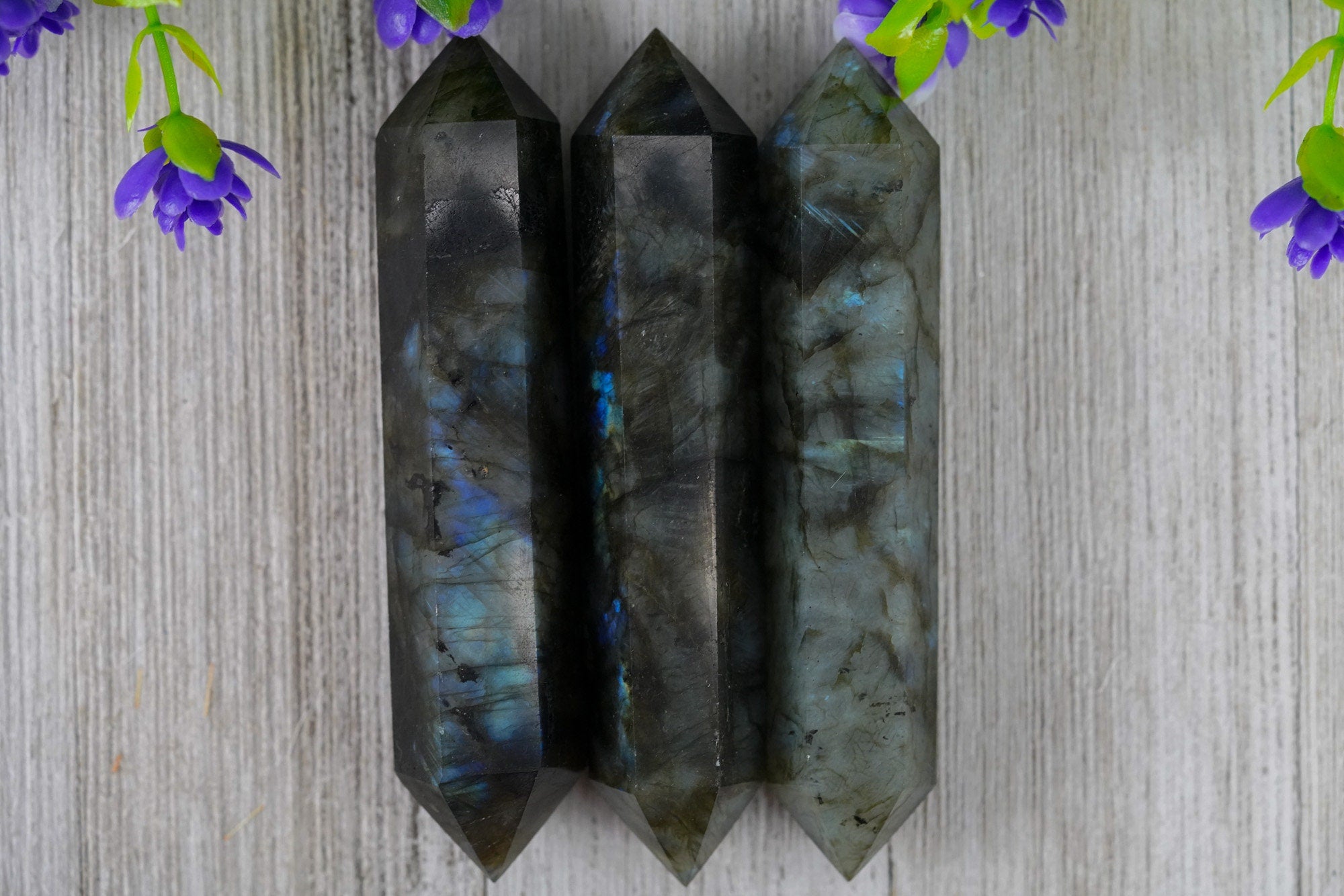 Labradorite double terminated point