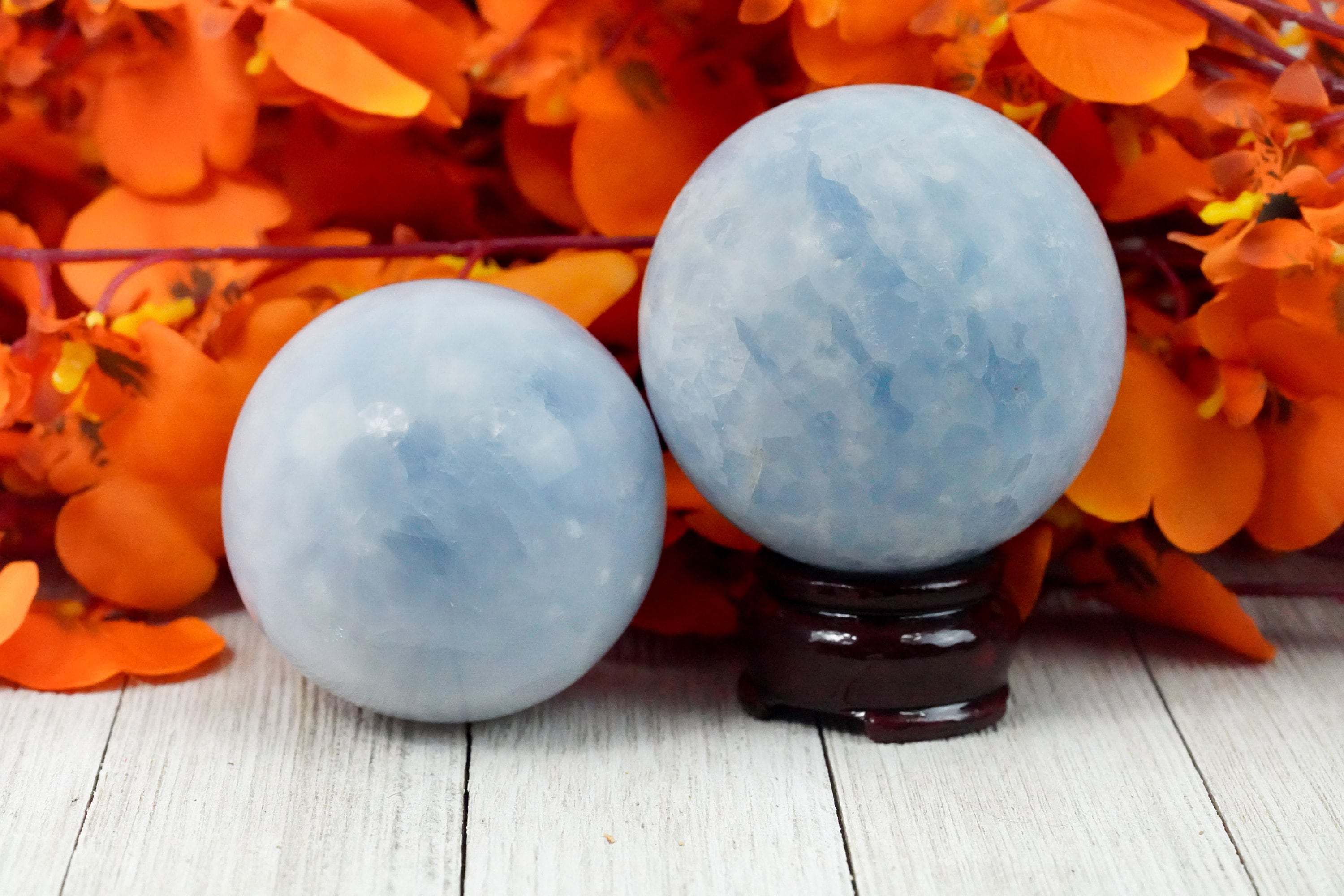 Blue Calcite Crystal Ball