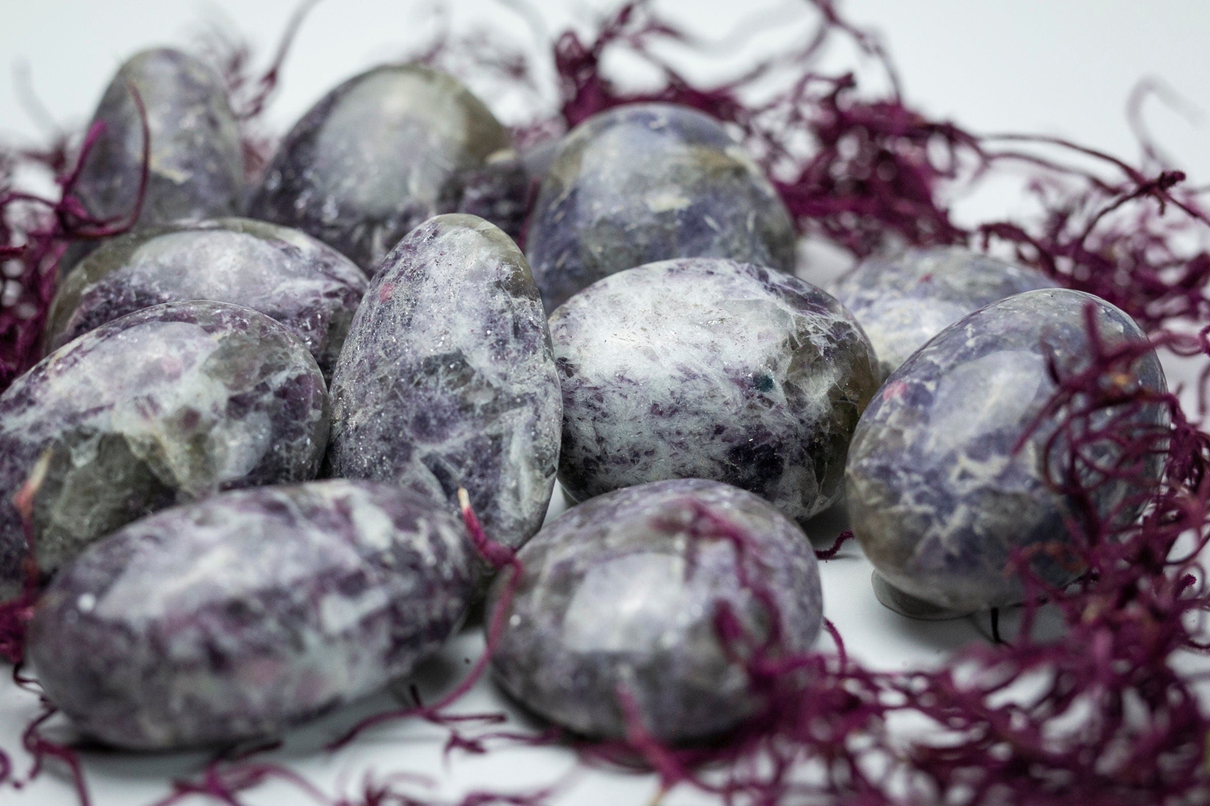 Purple Lepidolite Palm Stone
