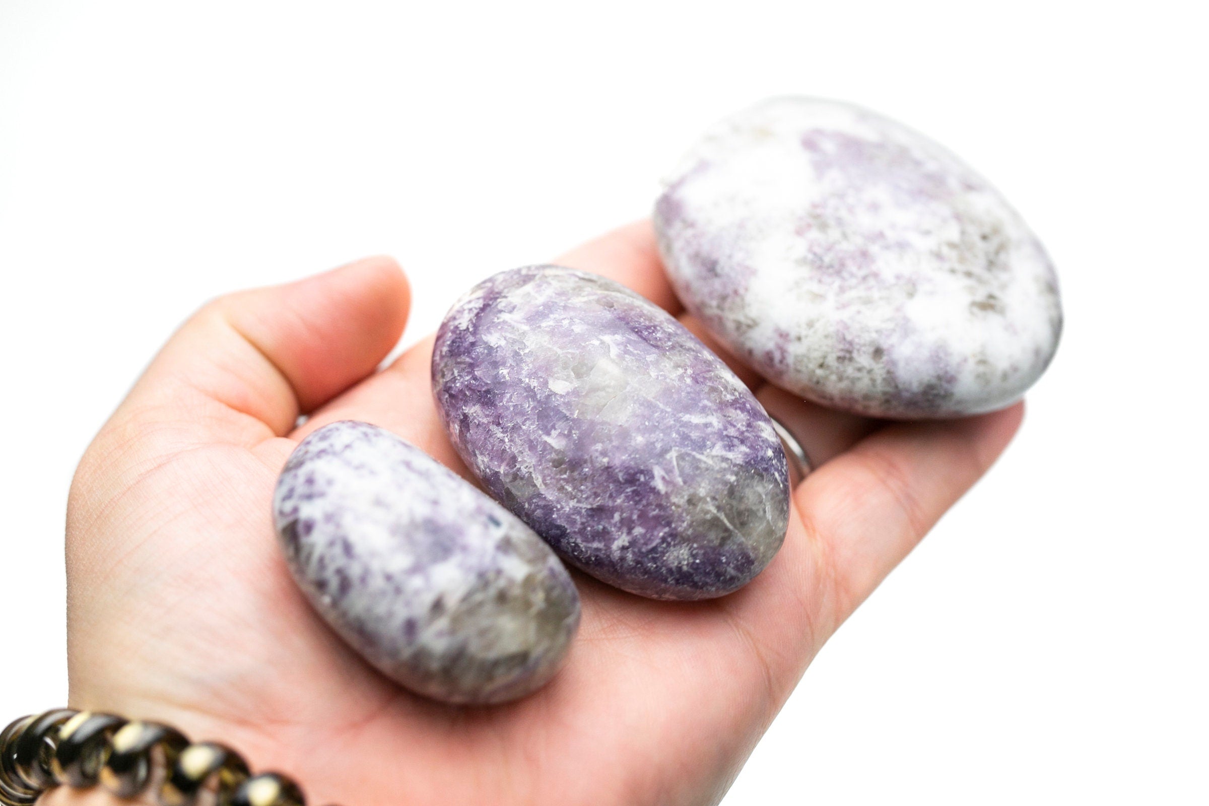 Purple Lepidolite Palm Stone