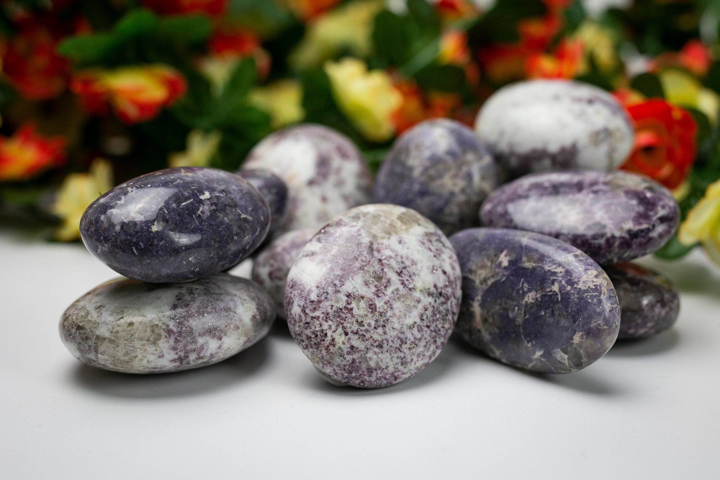 Purple Lepidolite Palm Stone