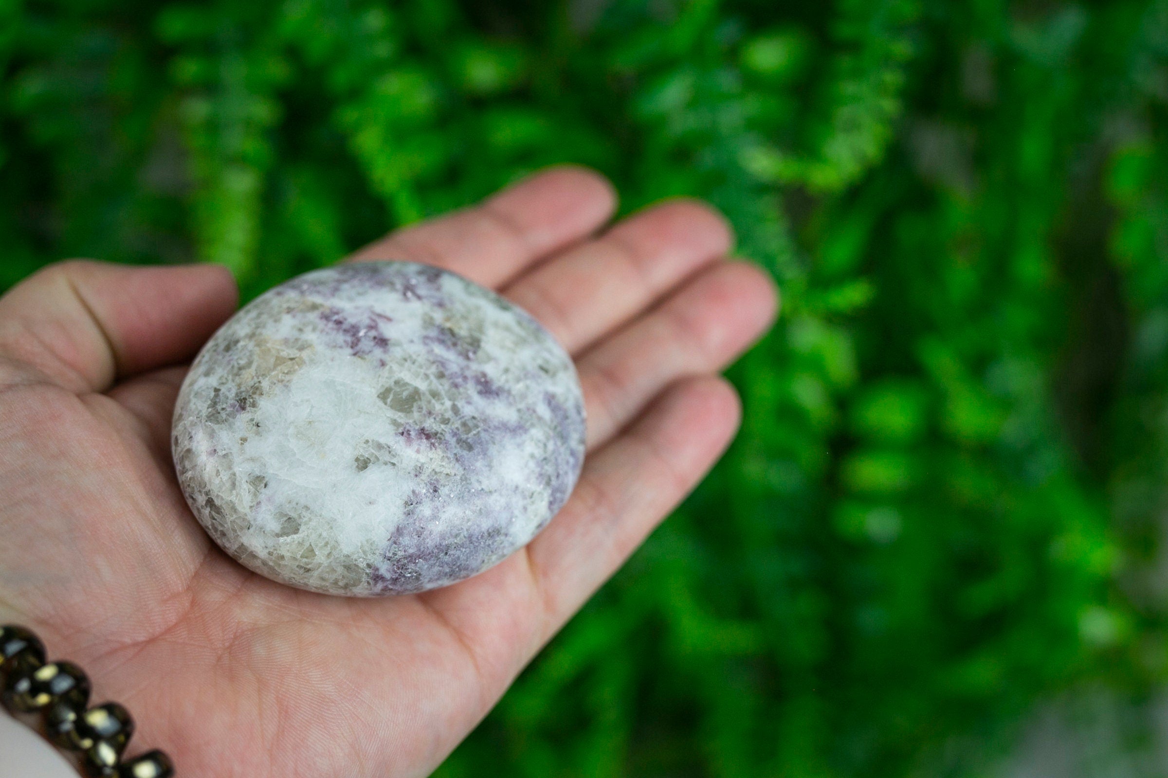 Purple Lepidolite Palm Stone