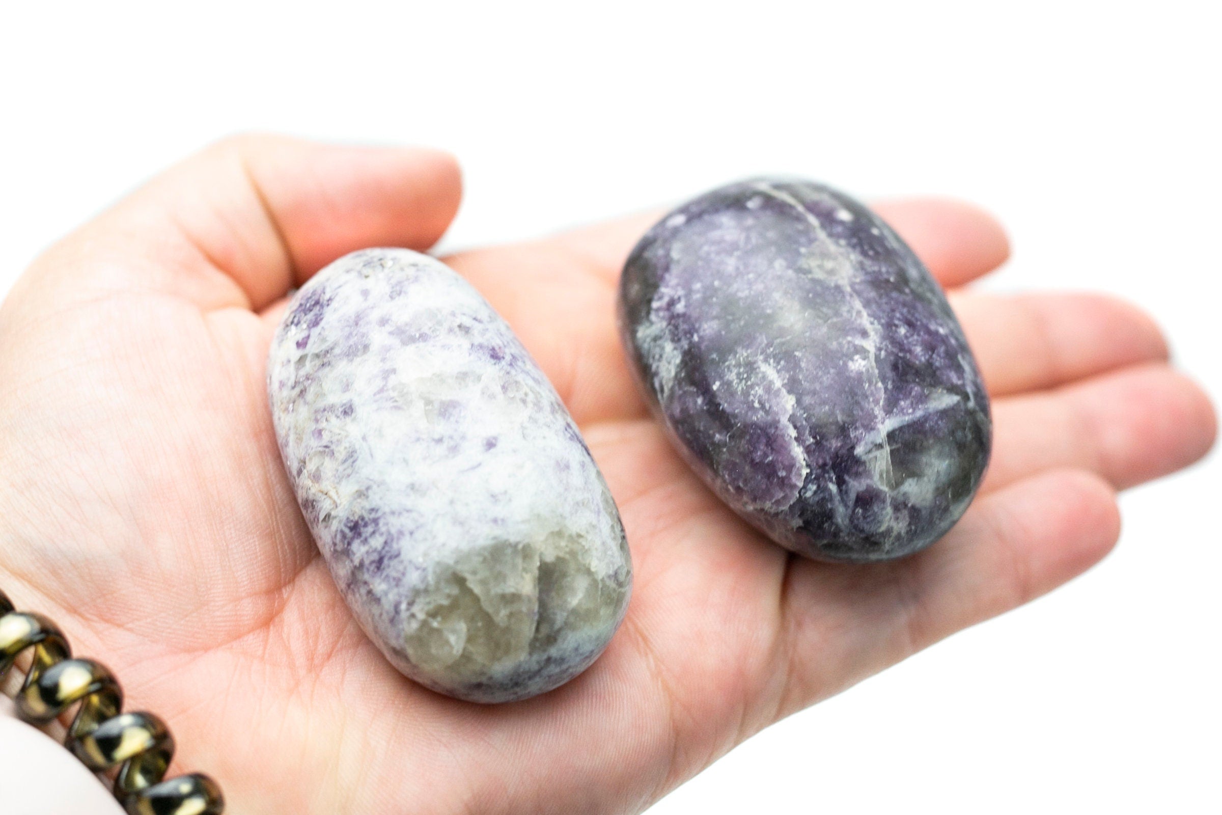 Purple Lepidolite Palm Stone