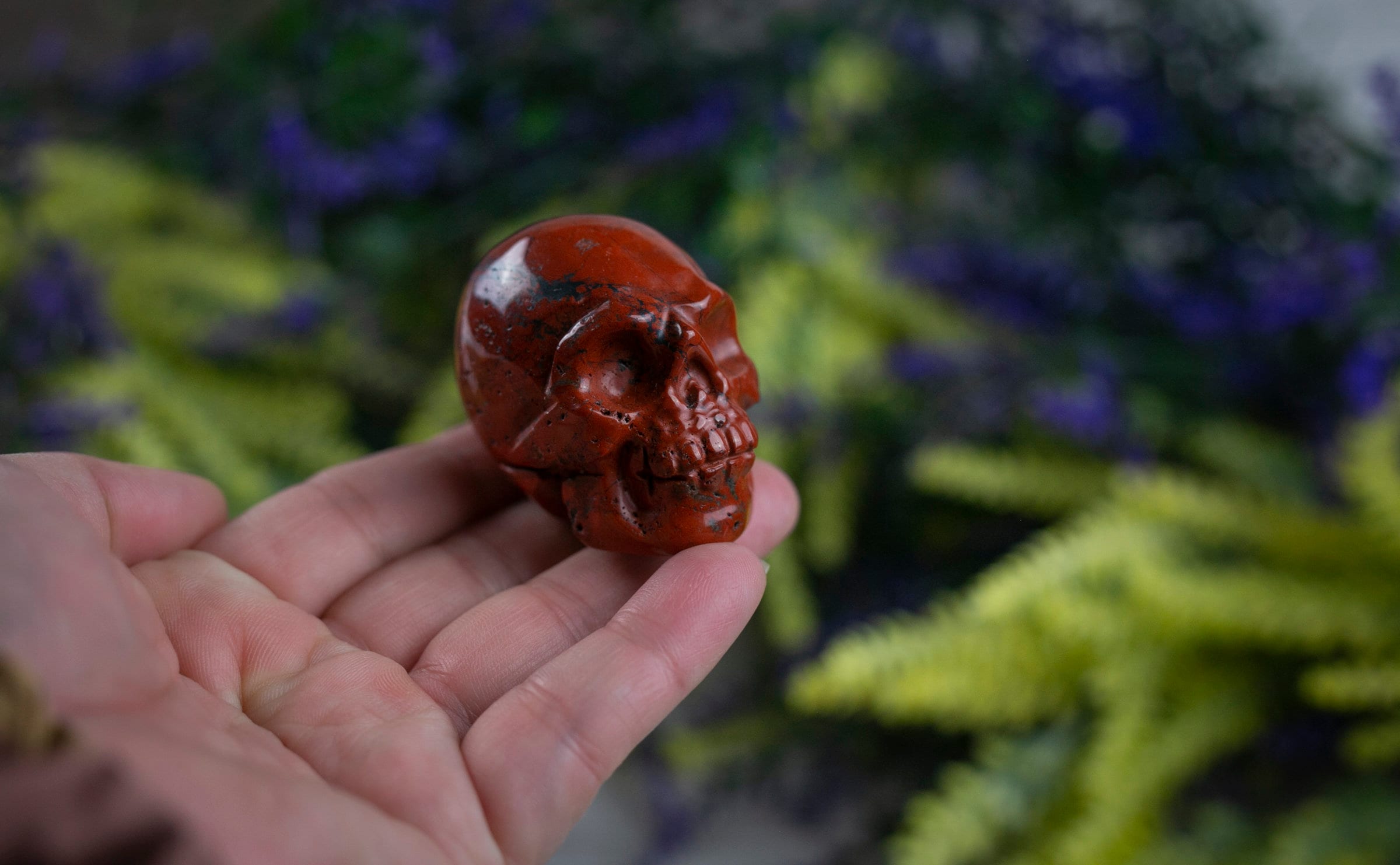 Red Jasper Crystal Skull