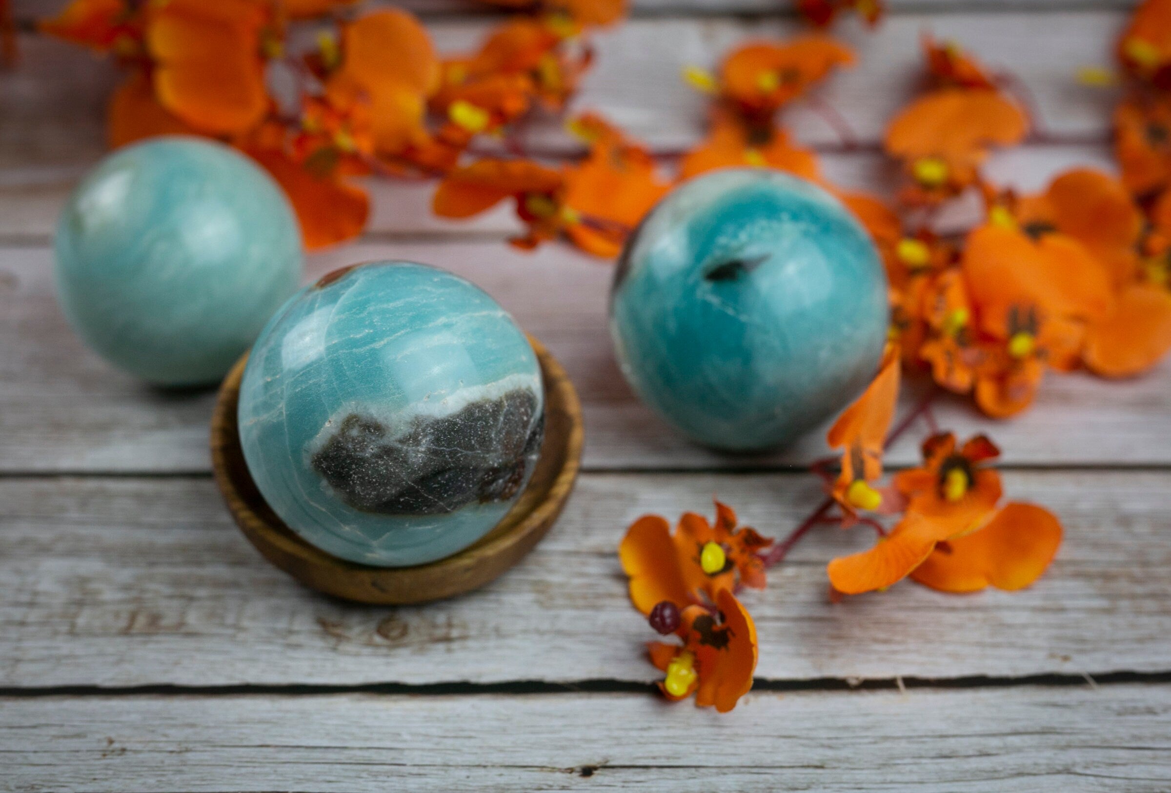Amazonite Stone Crystal Ball