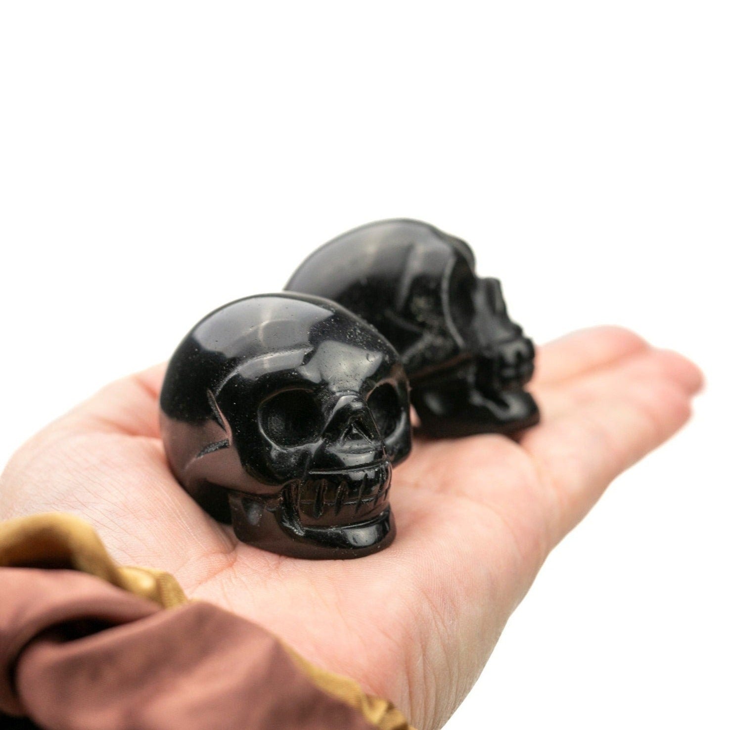 Black obsidian Crystal Skull