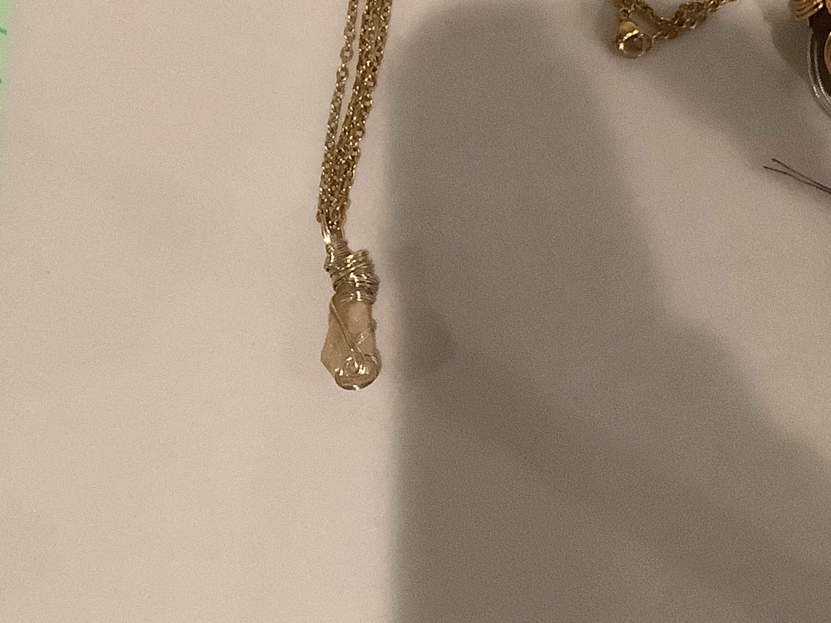 Djinns Treasure (Small) Raw Citrine Pendant