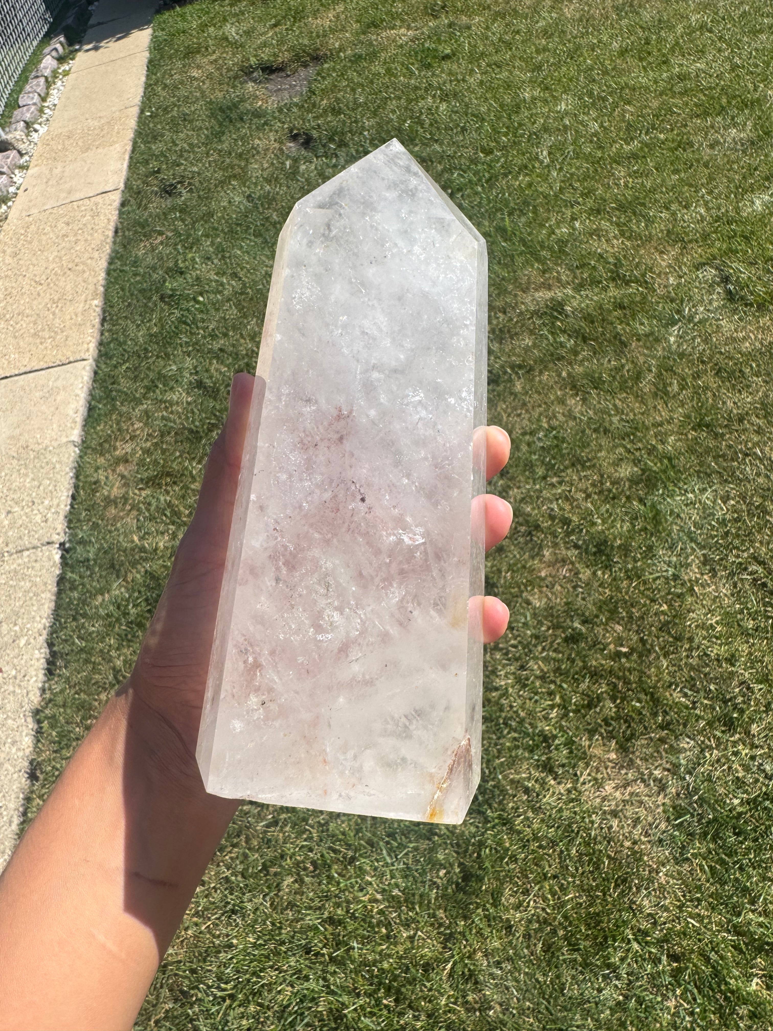 Extra Large clear quartz tower