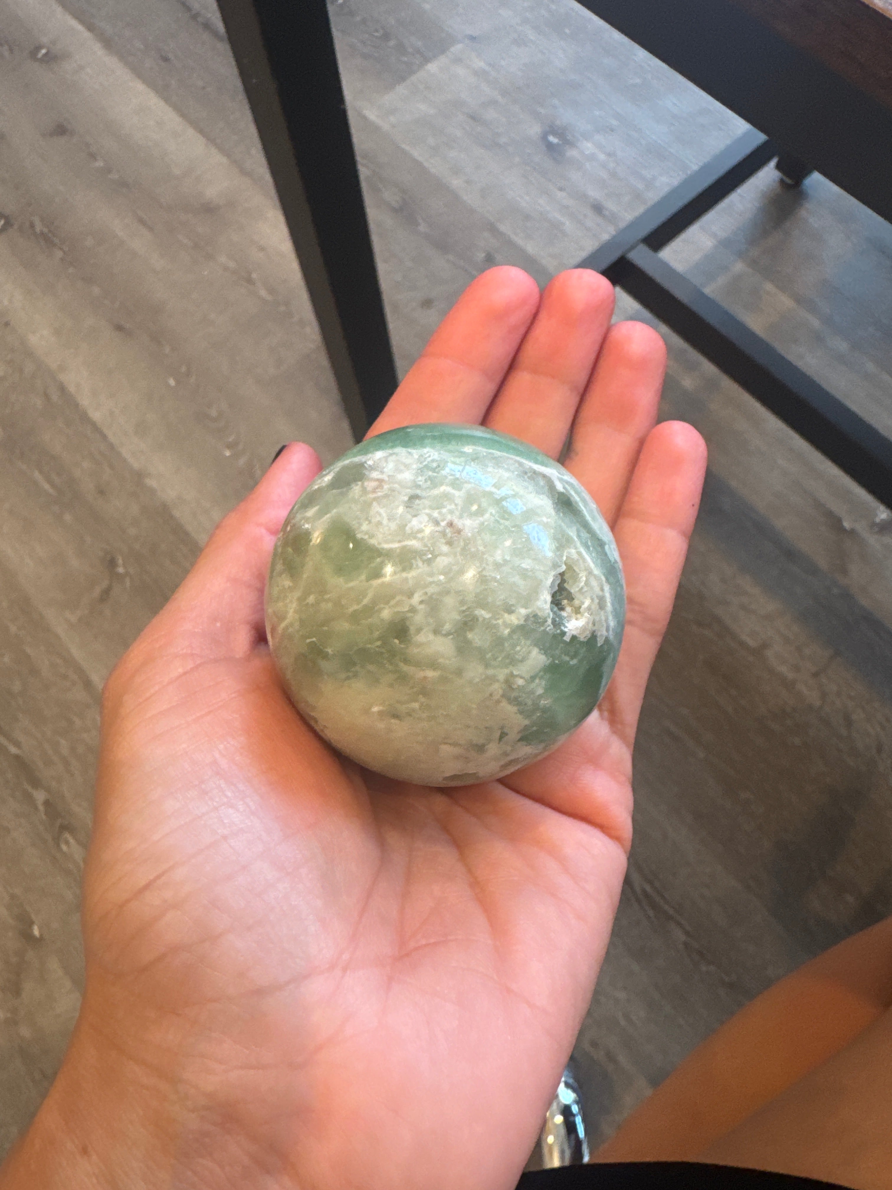 Green Fluorite  sphere
