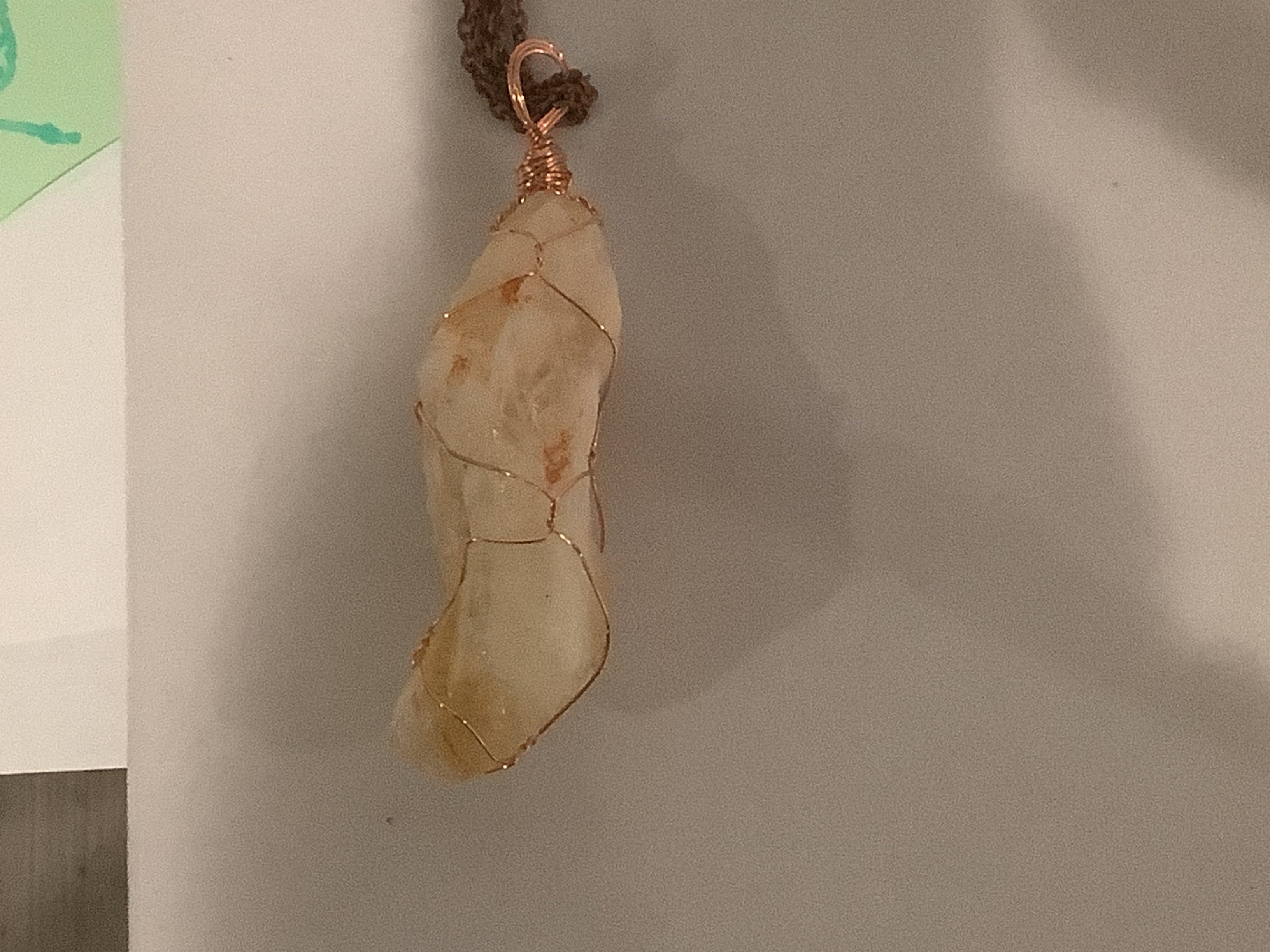 Djinns Treasure (Large) Raw Citrine Pendant