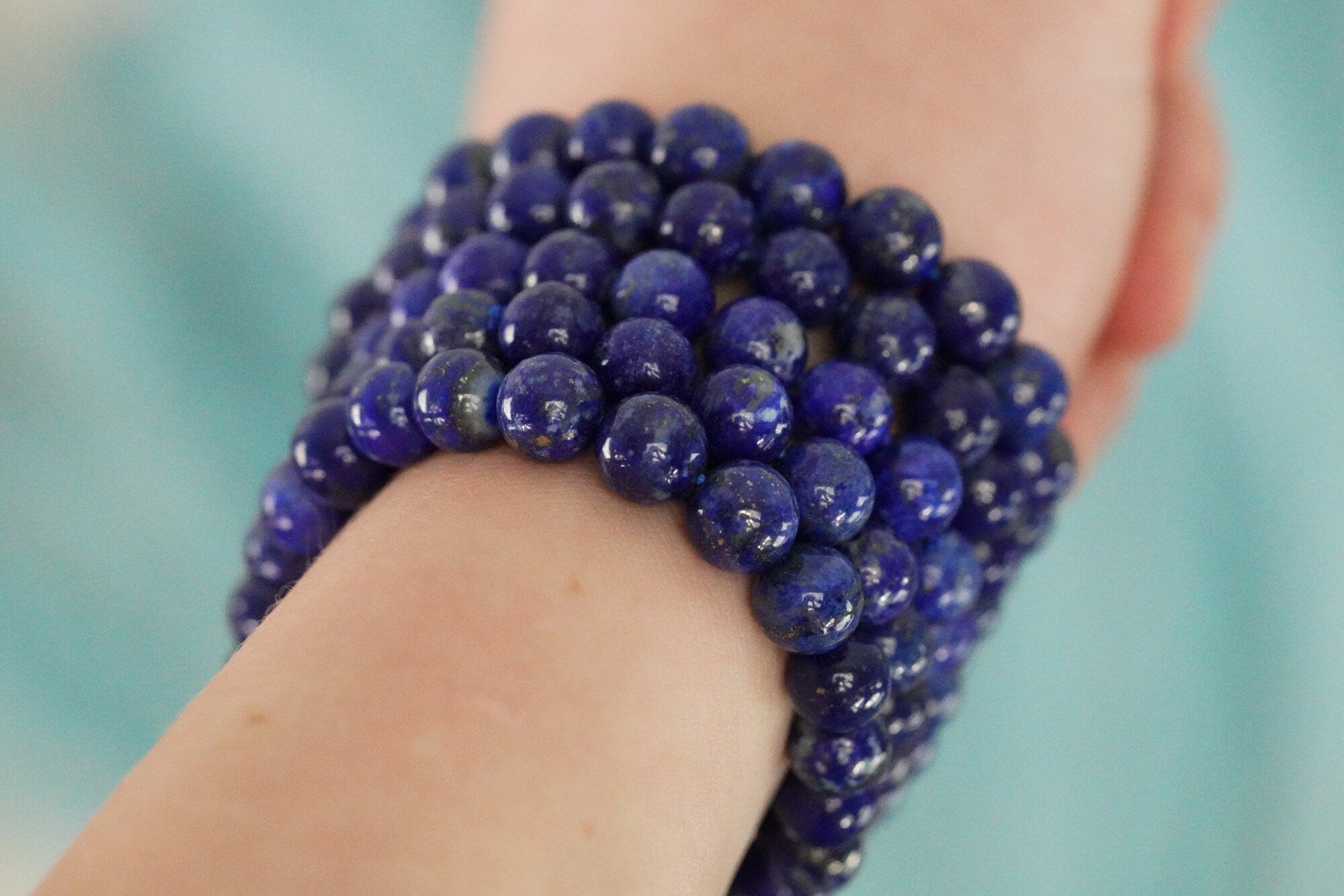 Lapis Lazuli 8mm beads Stone Crystal Bracelet