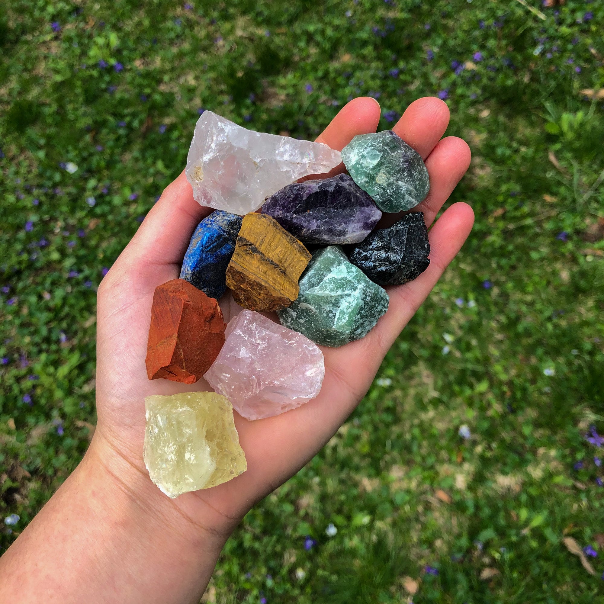 10 pcs Raw Crystals Beginner Kit