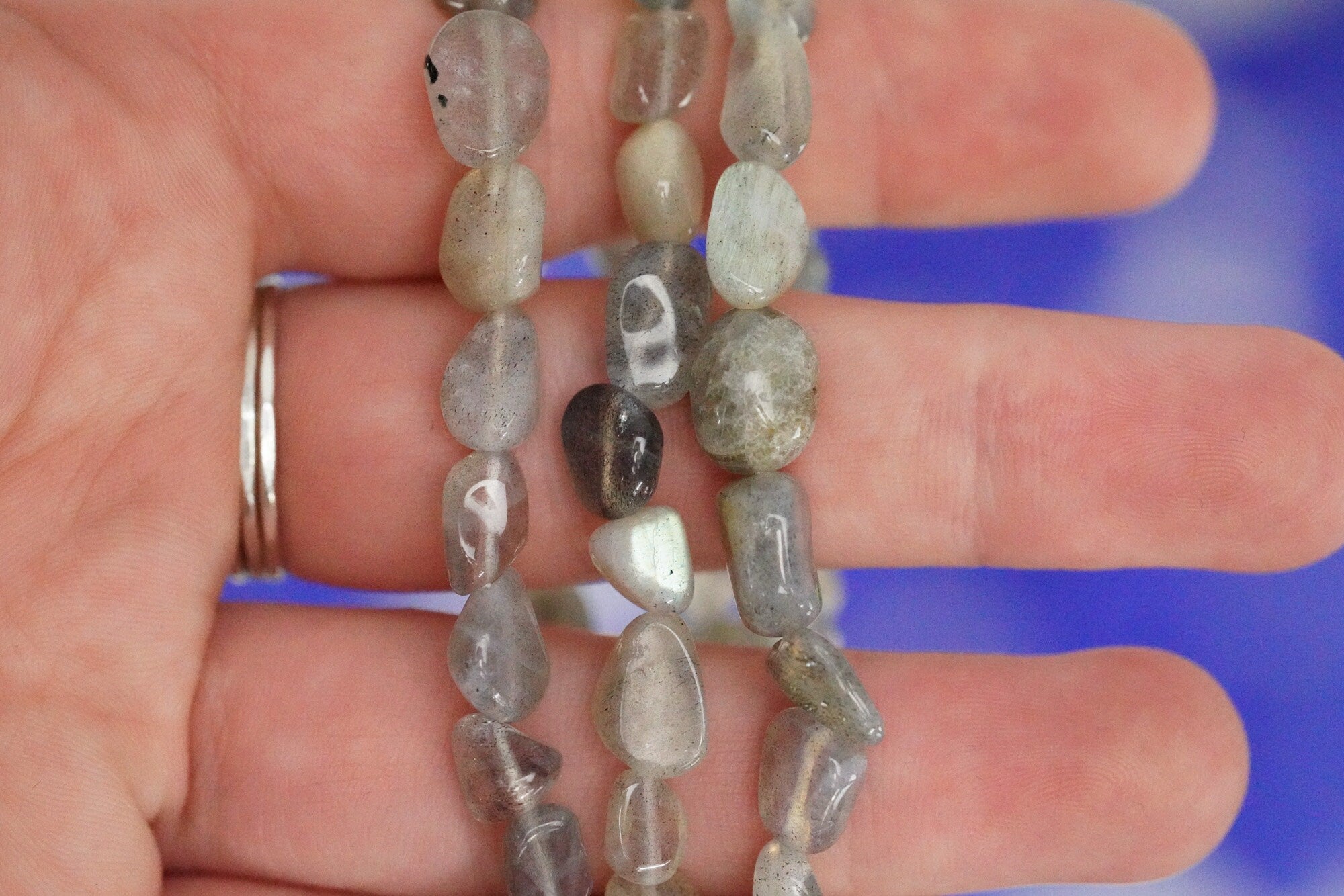 Labradorite Tumbled Stone Bracelet