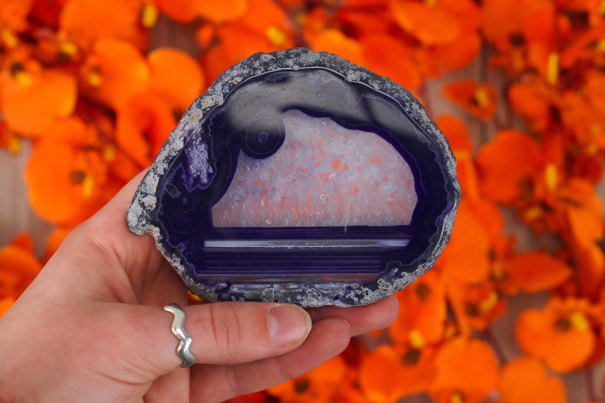 Purple Agate Slices