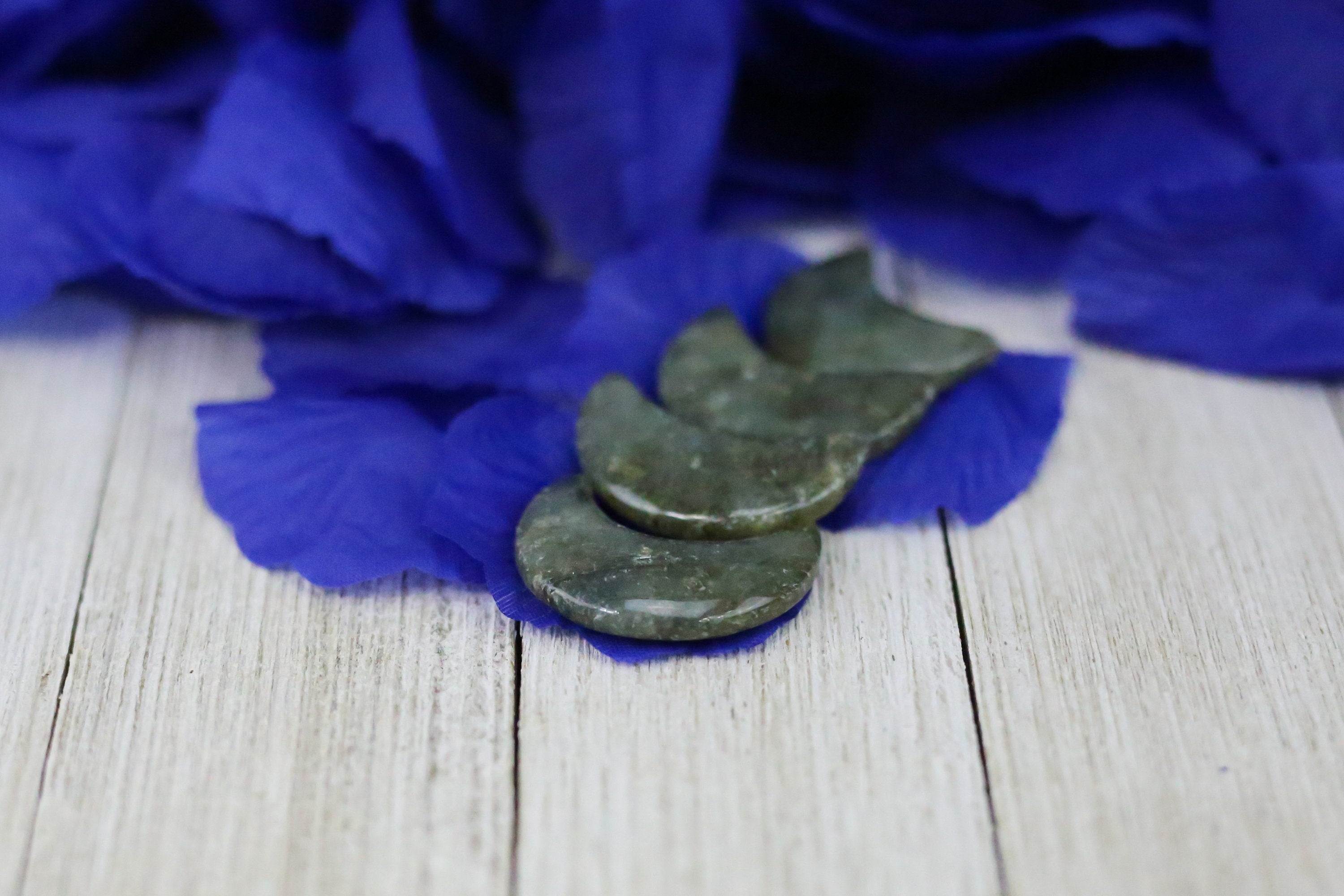 Labradorite Crystal Crescent Moon