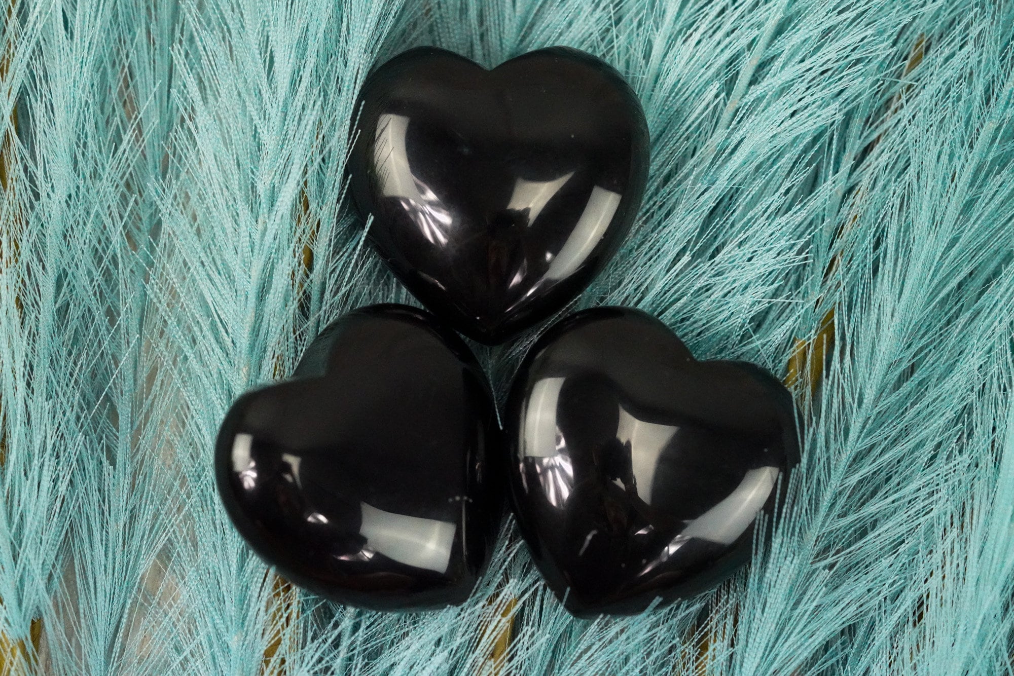 Large Obsidian Crystal Heart