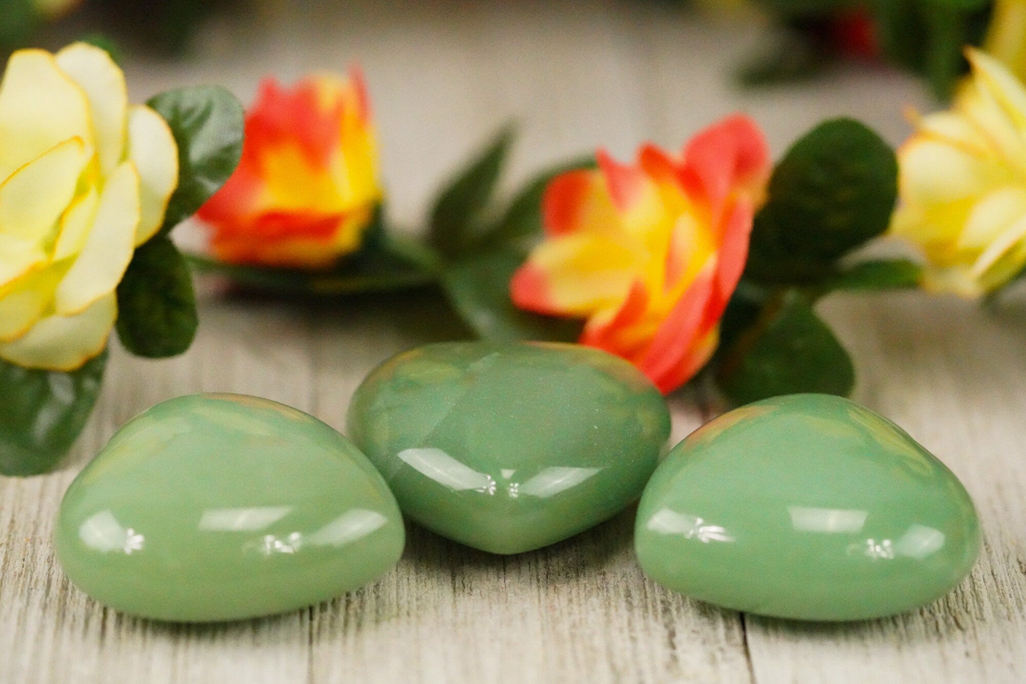 Large Green Aventurine Crystal Heart