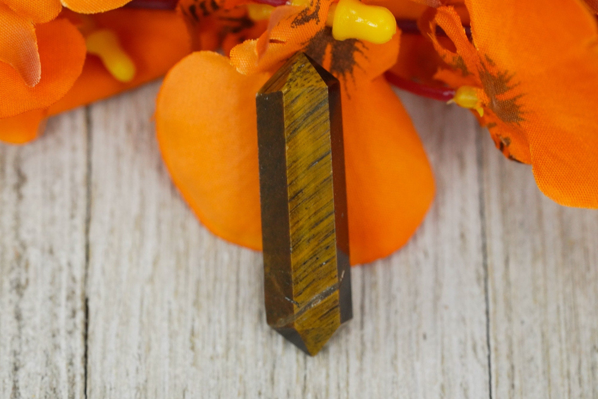 Tigers Eye Double Terminated Crystals