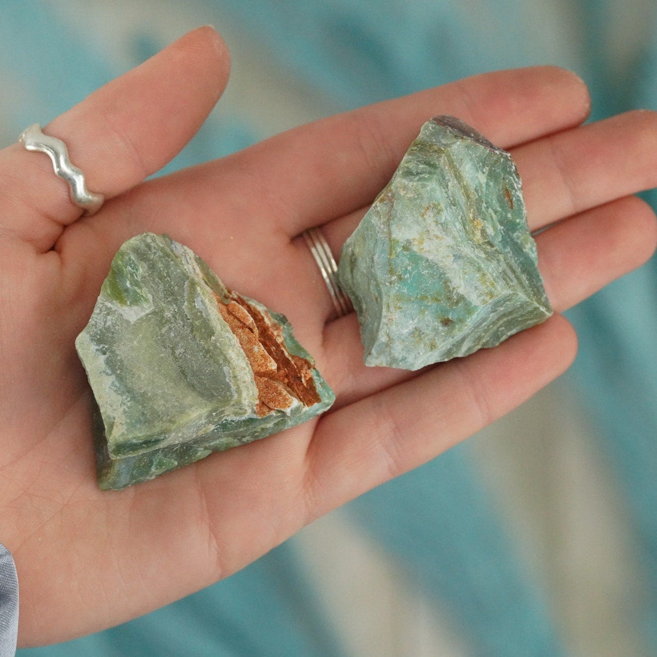 Raw Green Chrysoprase Rough Crystal